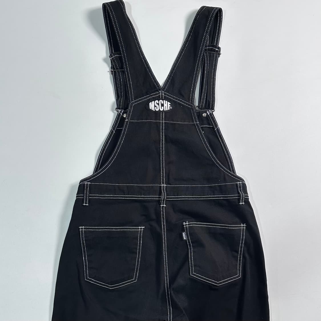 미스치프 블랙 멜빵 오버롤 상품이미지5