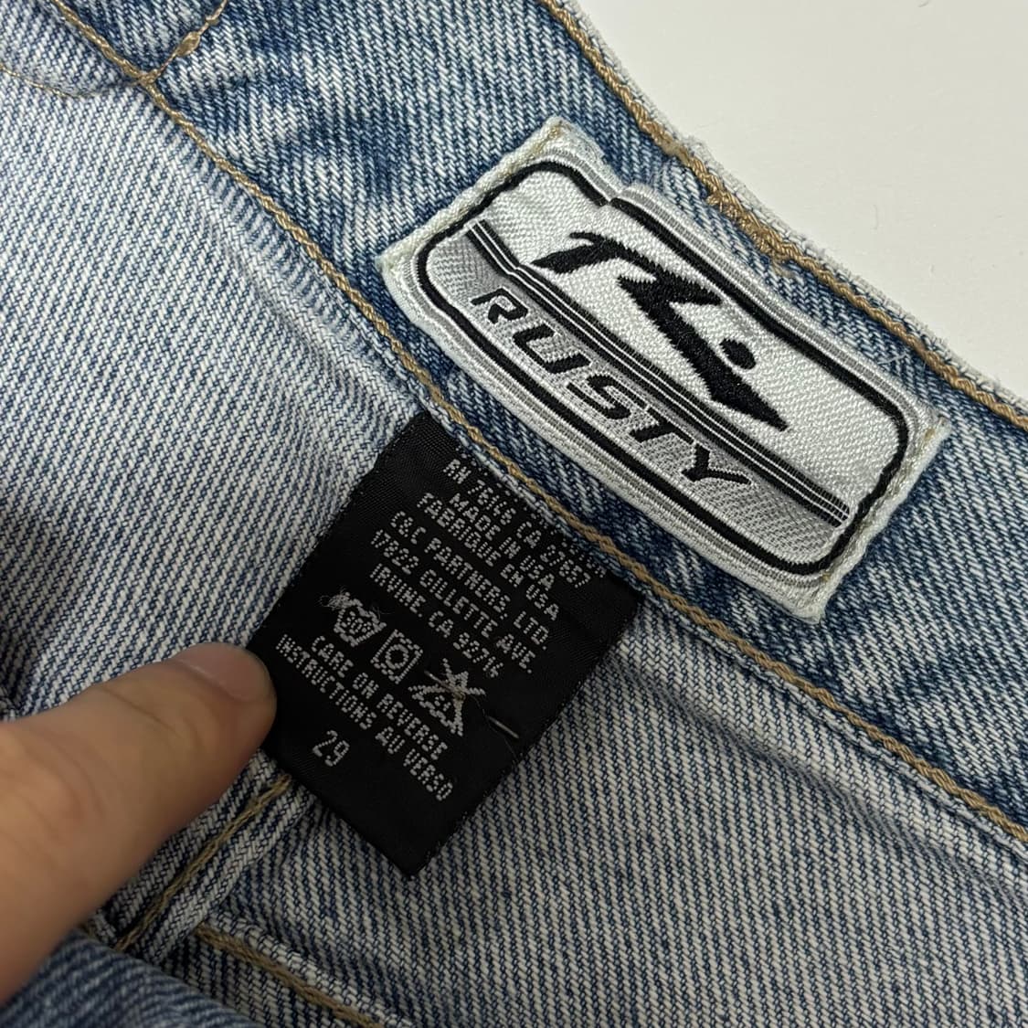 러스티(Rusty) 빈티지 데님 쇼츠 상품이미지3