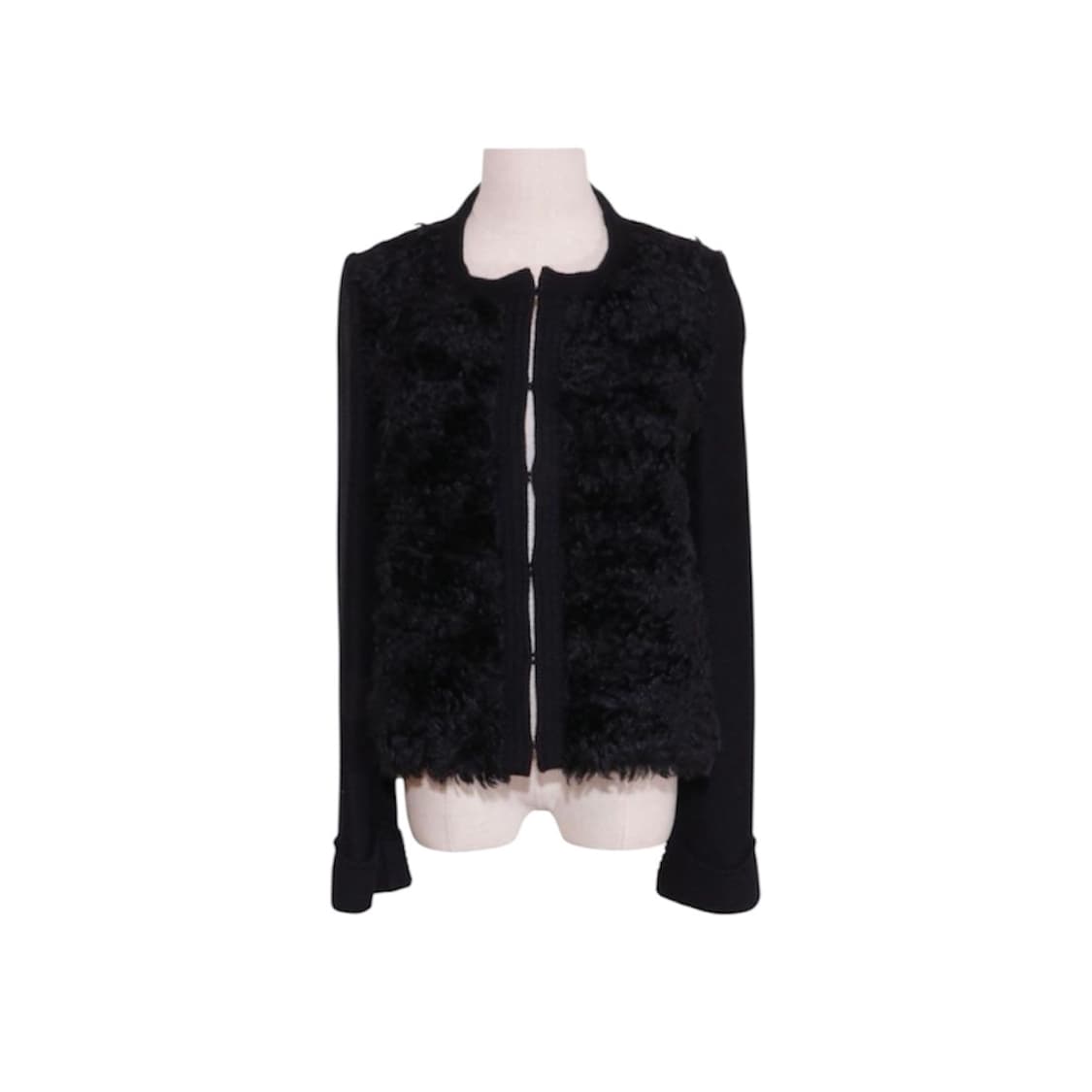 Courreges balck fur detail cardigan  상품이미지1