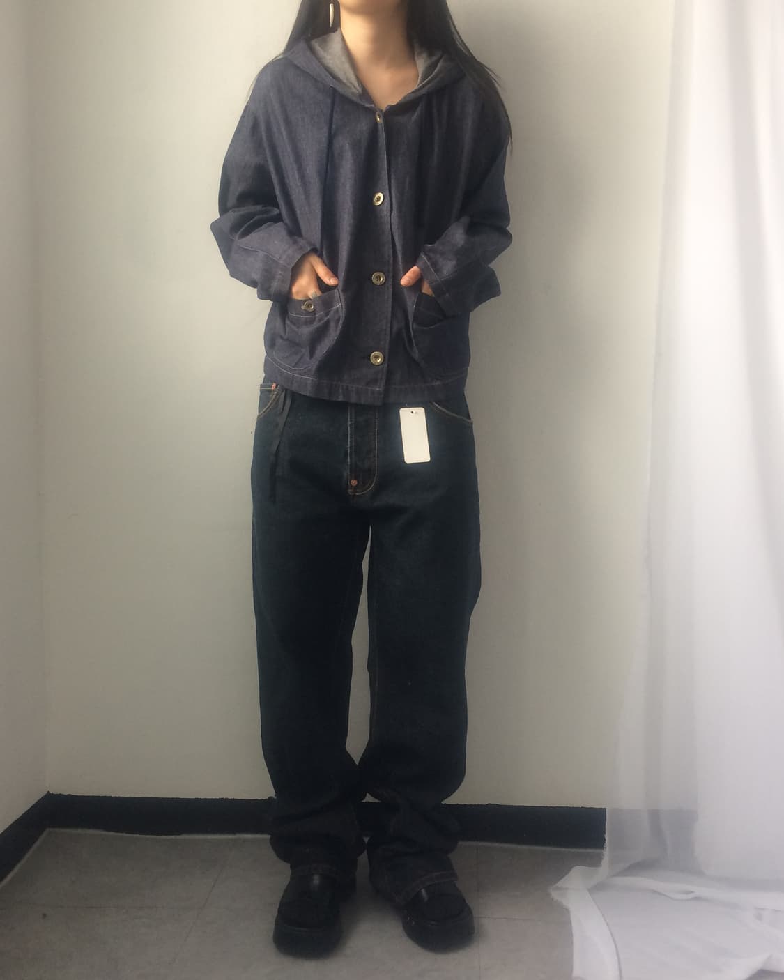 Denim hood jacket 상품이미지6