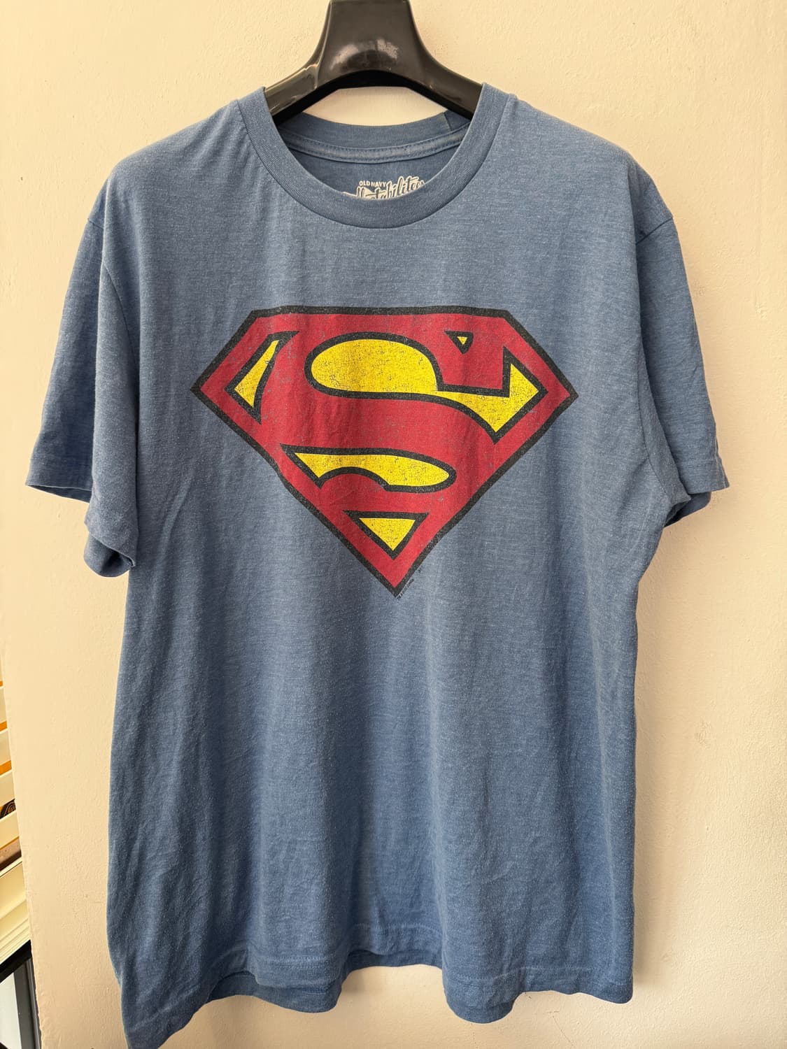 OLD NAVY 슈퍼맨 로고 페이드 빈티지 티셔츠 L  상품이미지1