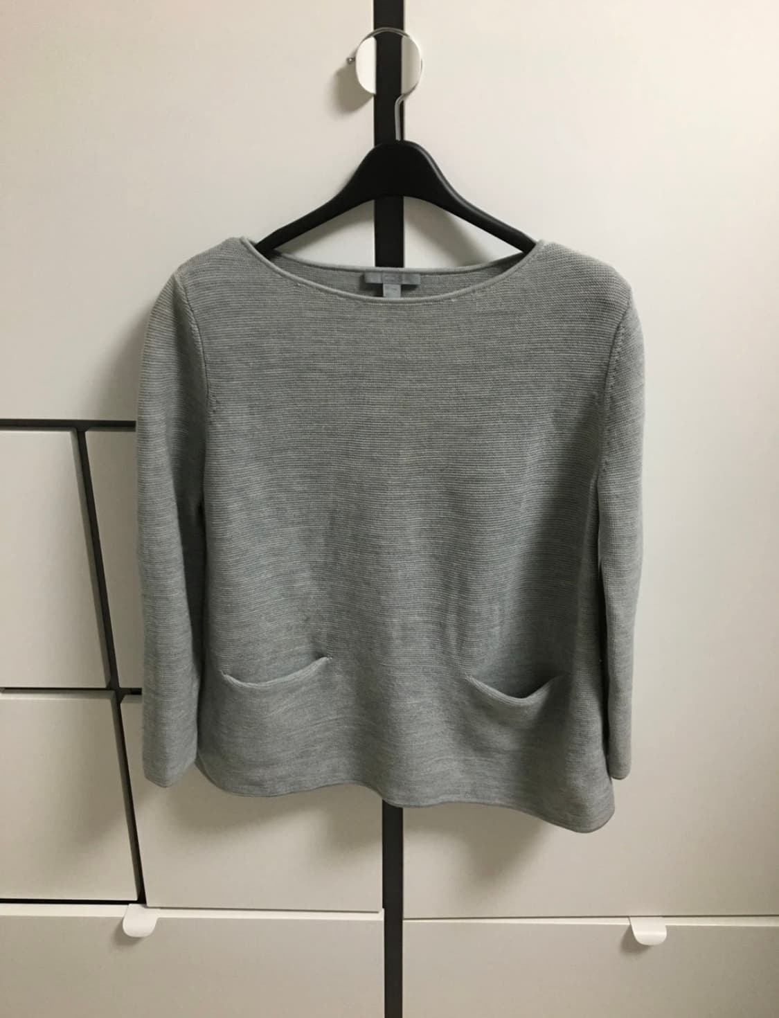 울 100% COS 코스 회색 7부 니트 상품이미지1