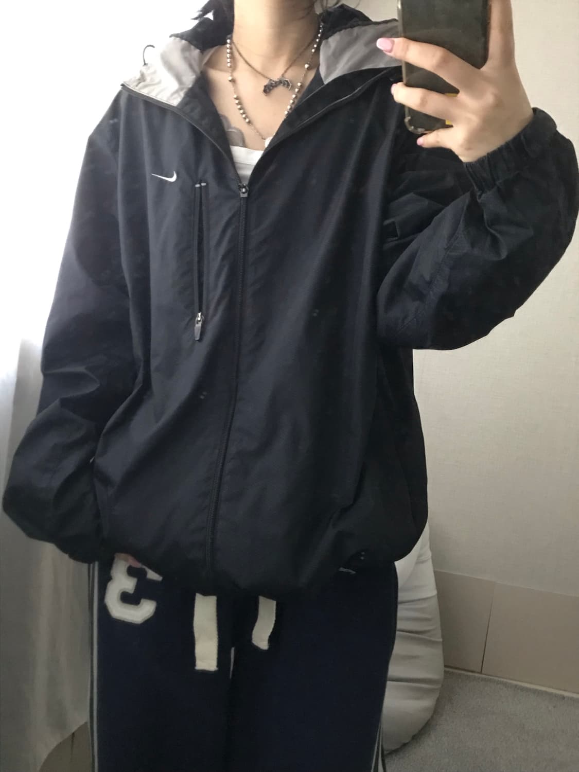 나이키 블랙 후드 바람막이 상품이미지3