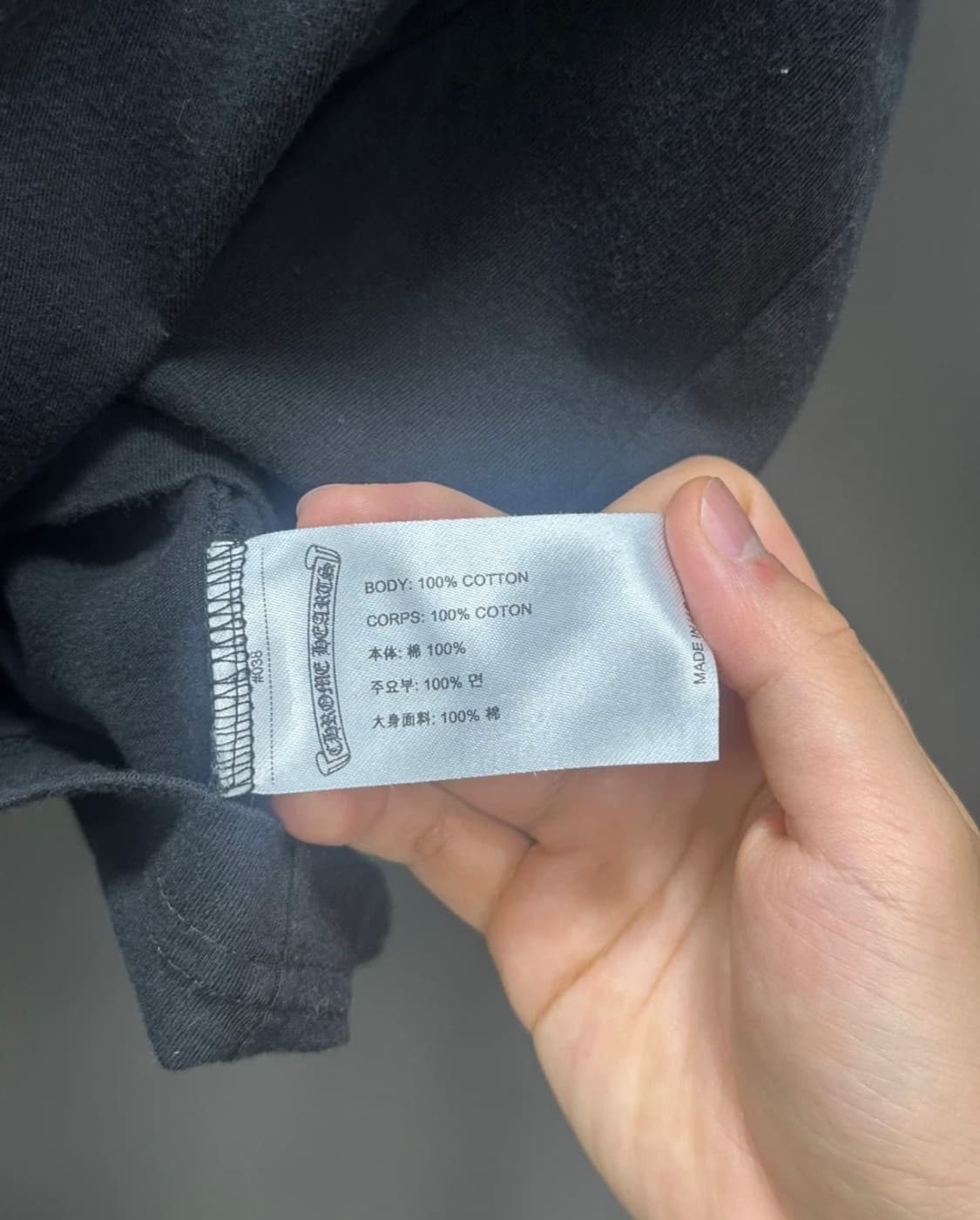 크롬하츠 넥로고 반팔 상품이미지3