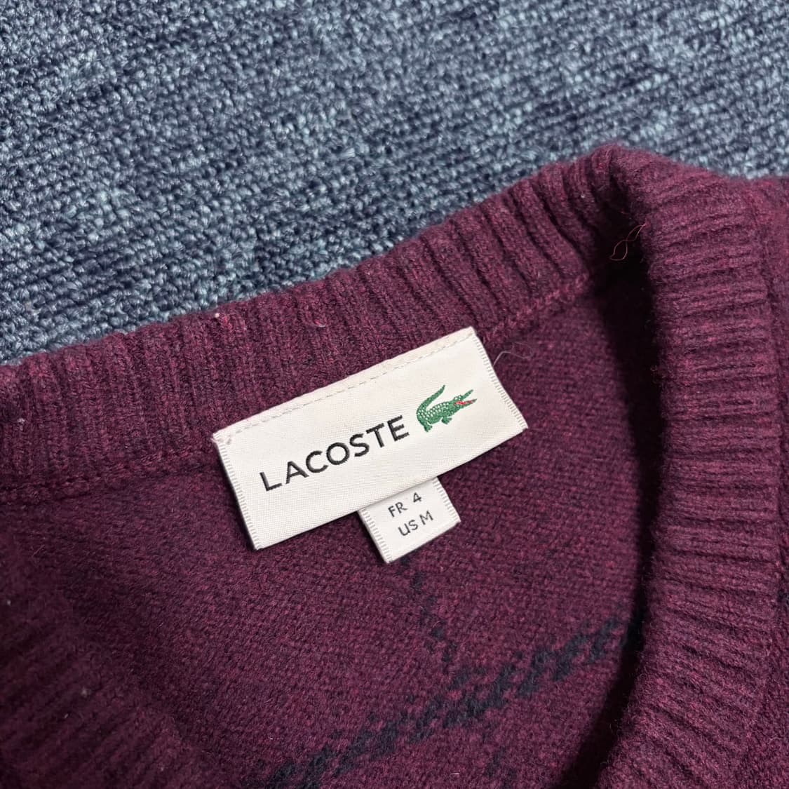 라코스테 버건디 니트 상품이미지4