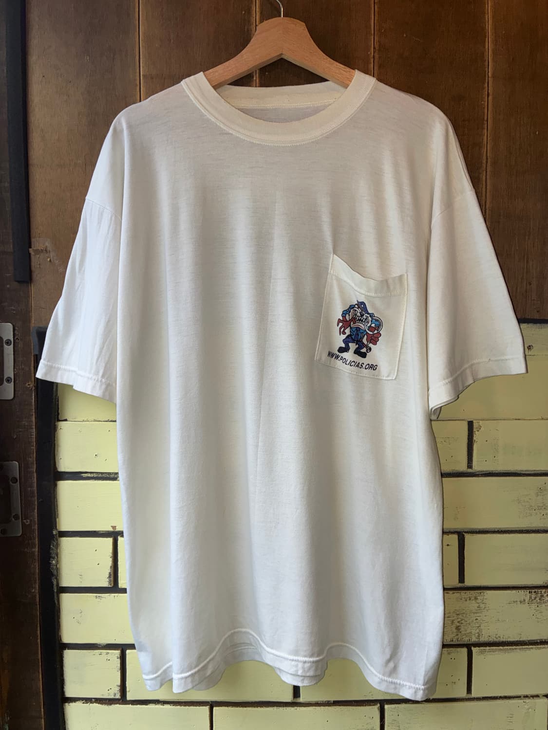 90’s Vintage “POLICIAS” Pocket Tee 상품이미지1