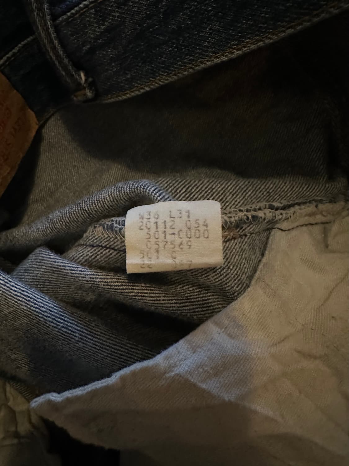 80s USA 빈티지 리바이스 501 0000 데님 팬츠 상품이미지7