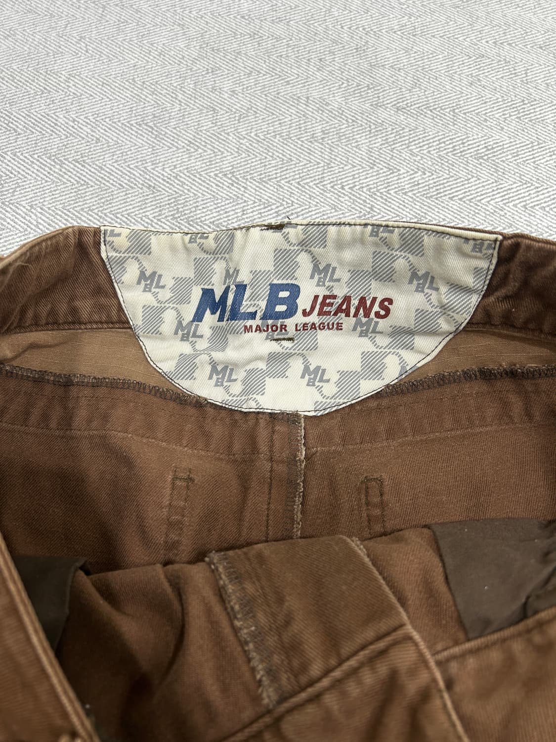 MLB 엠엘비 카고 팬츠 바지 남성 32~33인치 브라운 상품이미지7