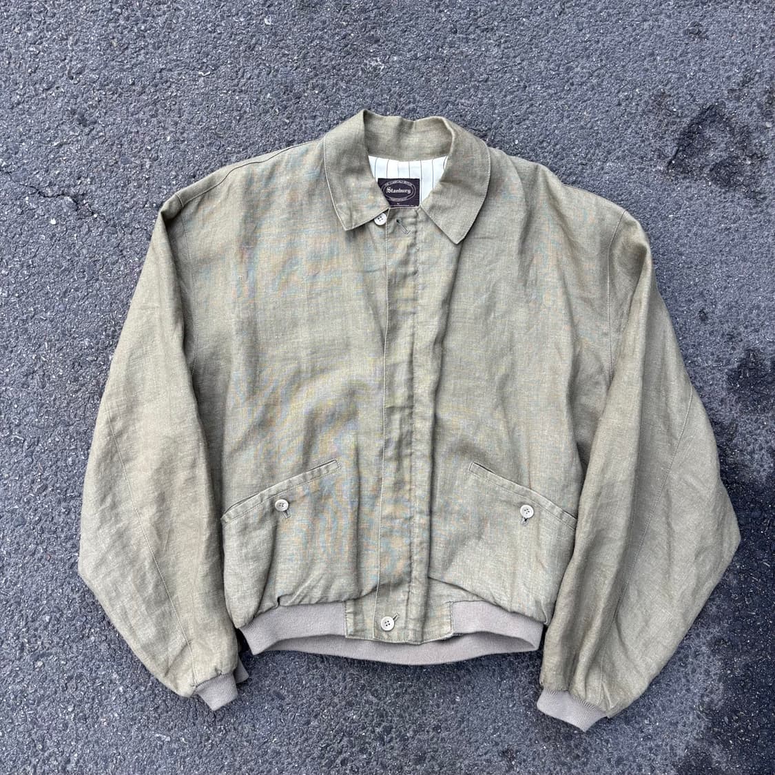 일본 스탠버리 린넨 집업 자켓 상품이미지1