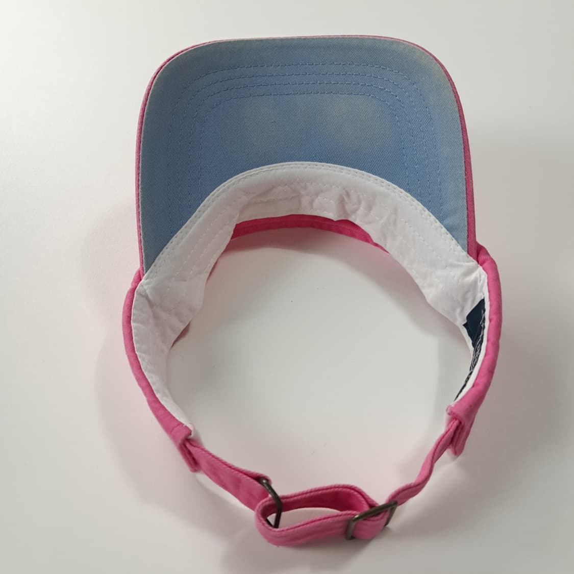 CK421 L 폴로 90s 포니자수 배색 핑크 썬바이저 썬캡 모자 상품이미지6