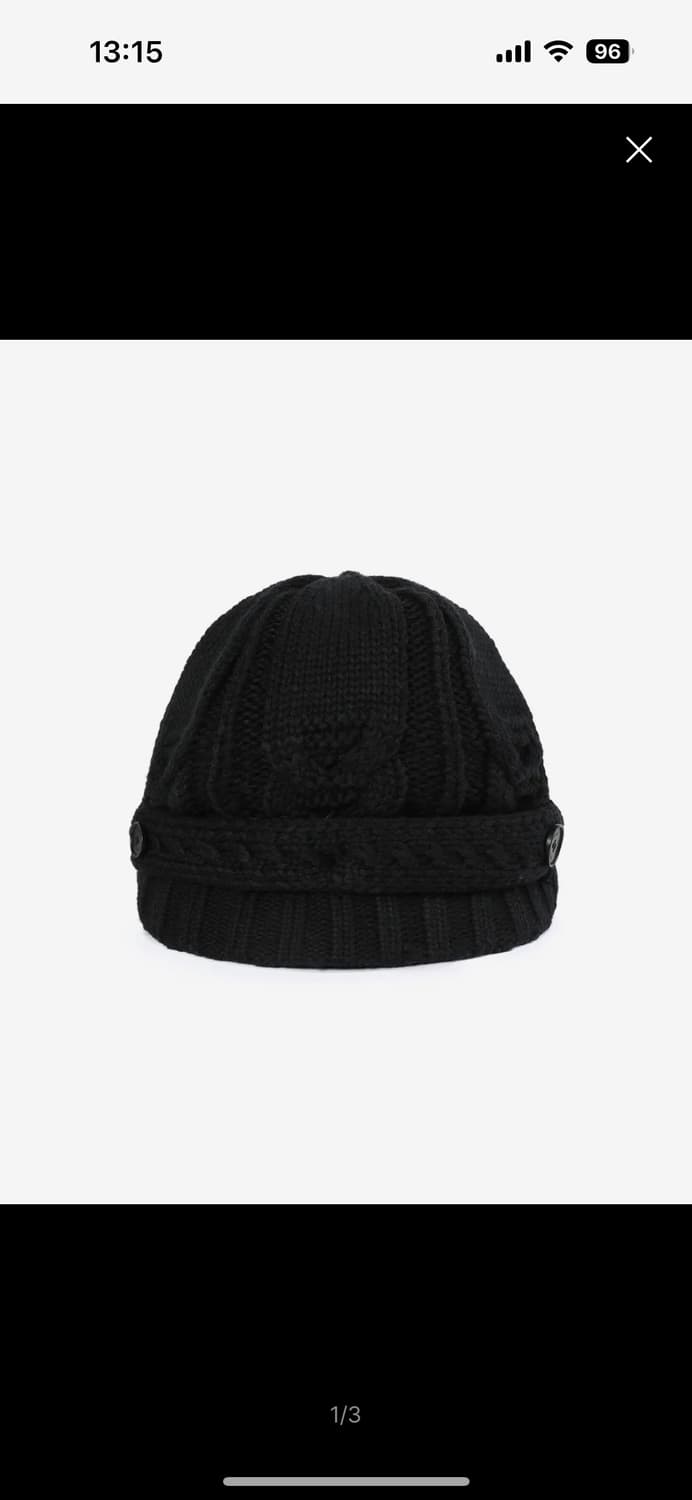 Cable knit beret BLACK 상품이미지1