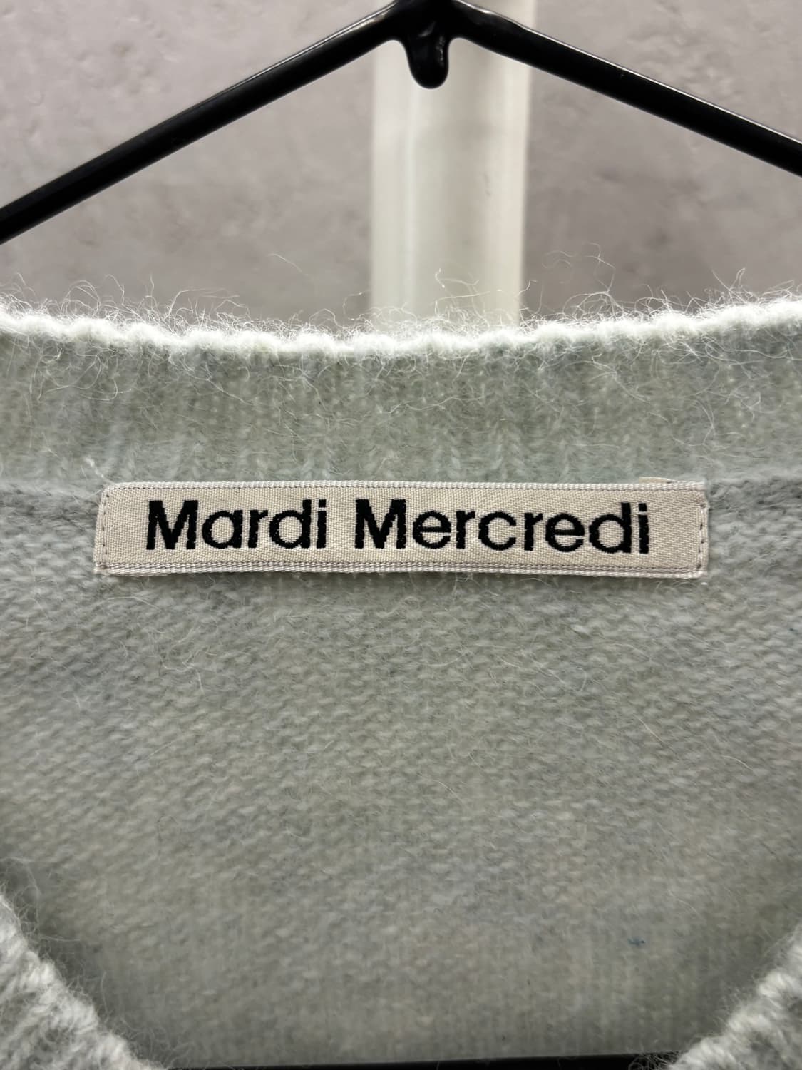 마르디 메크르디 캐시미어 가디건 민트 one size 상품이미지4