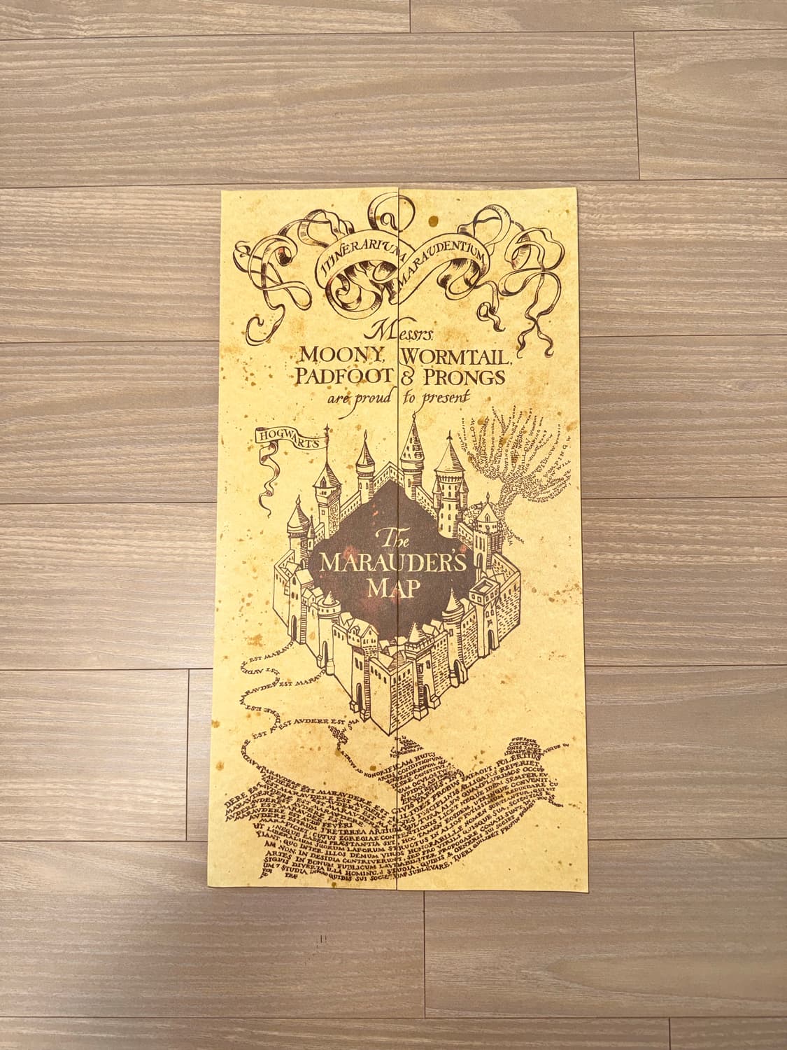 유니버셜 스튜디오 해리포터 마루더즈 맵 호그와트 지도 상품이미지1