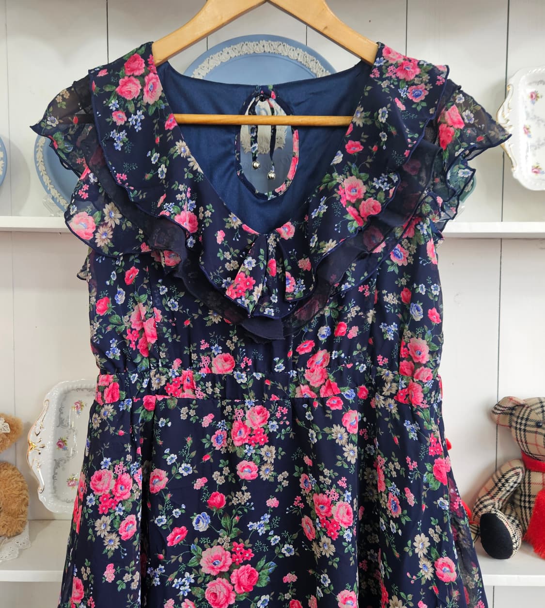 (CECIL McBEE) 플라워 쉬폰 원피스 상품이미지3