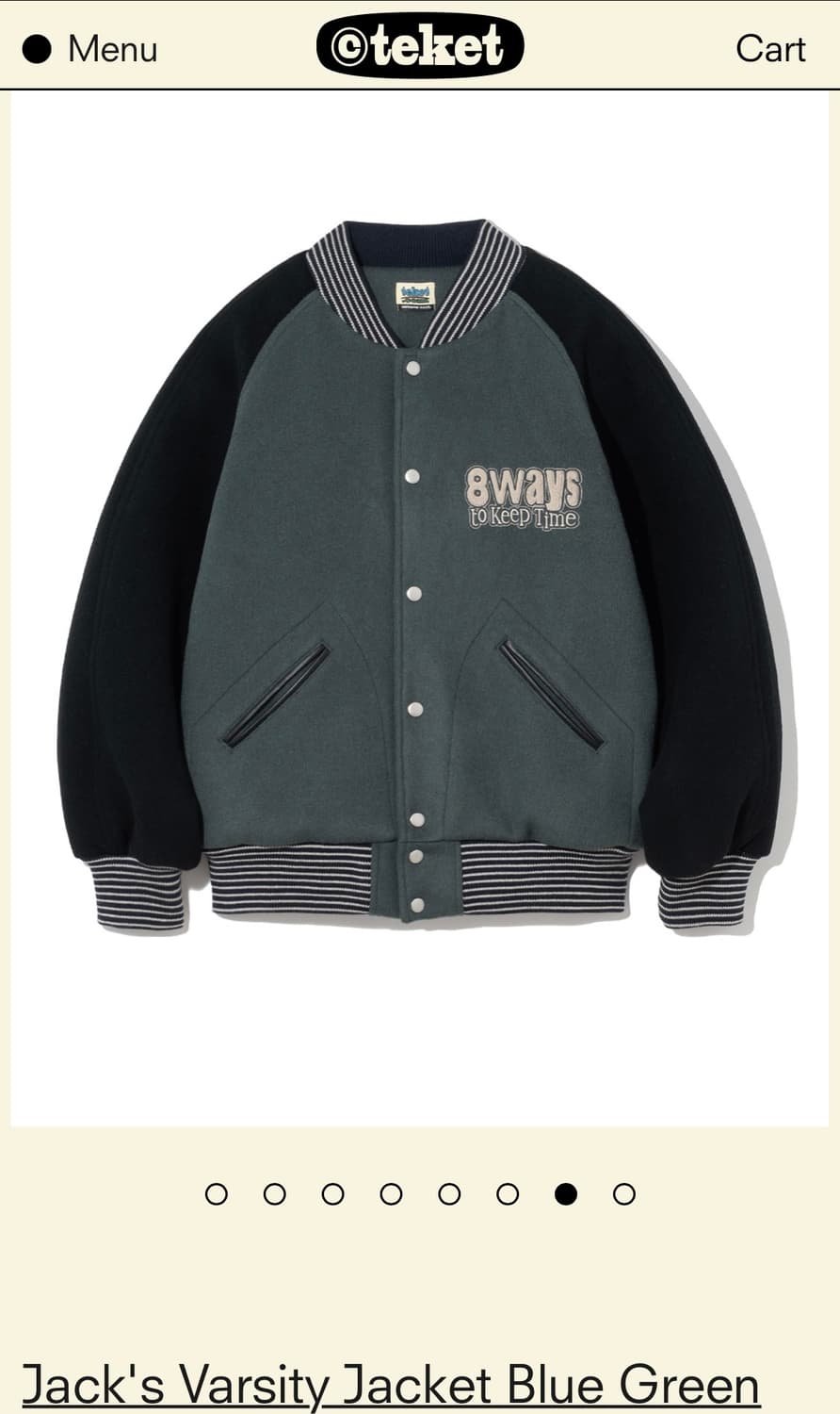 테켓 바시티 자켓 미디움 상품이미지4