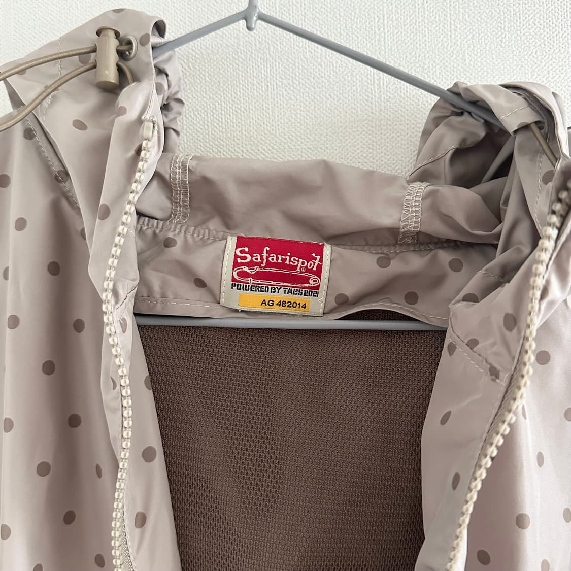 safarispot 사파리스팟 도트 바람막이 베이지 상품이미지5