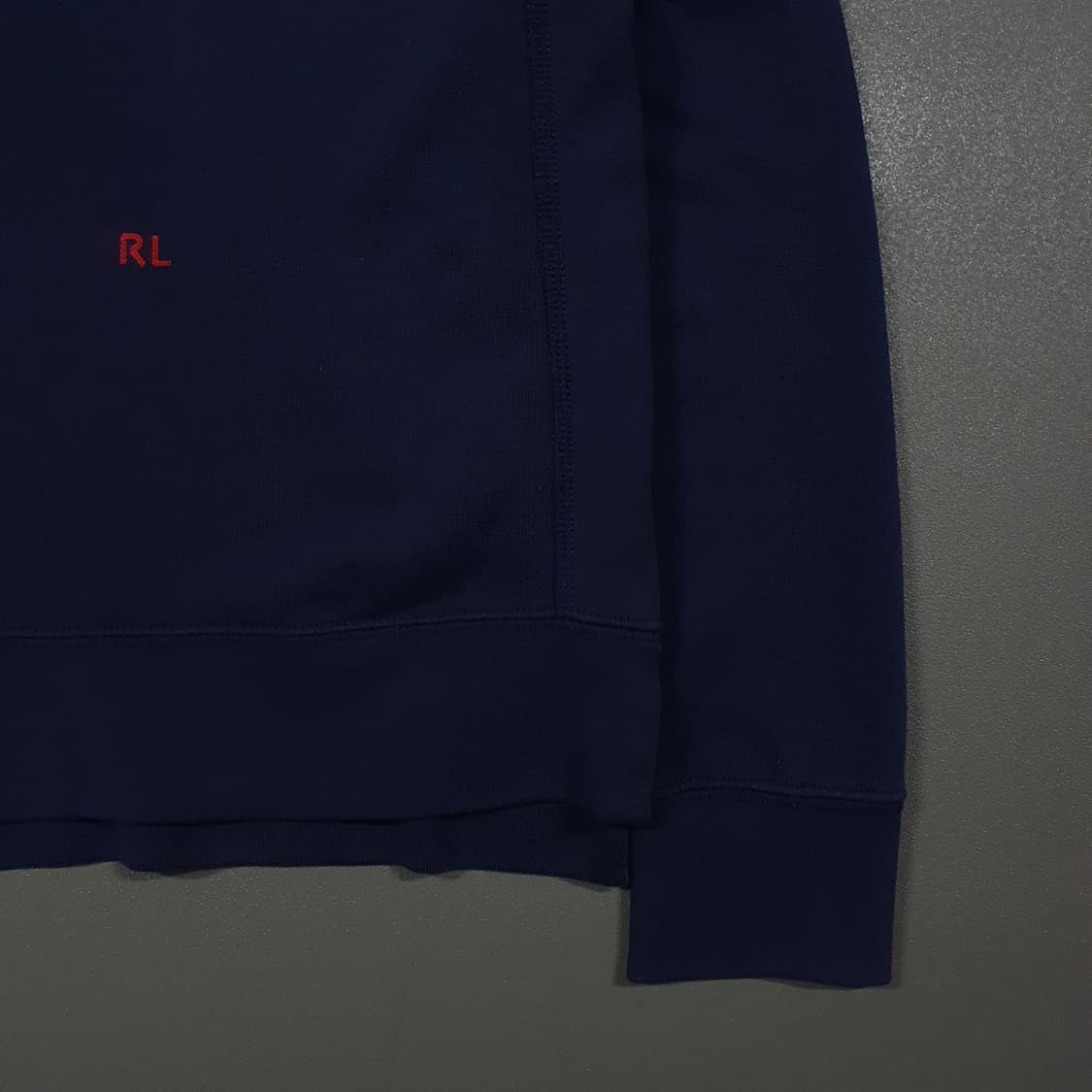 L (100) 폴로 랄프로렌 신형 RL 네이비 맨투맨 스웻셔츠 롱슬리브 상품이미지4