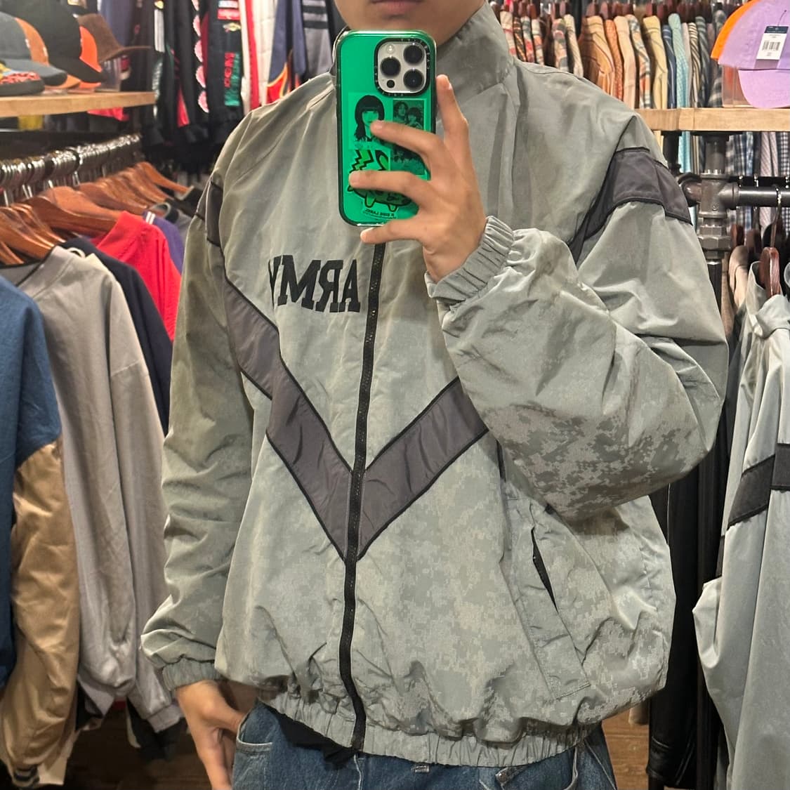 [HI] 아미 바람막이 그레이 상품이미지3