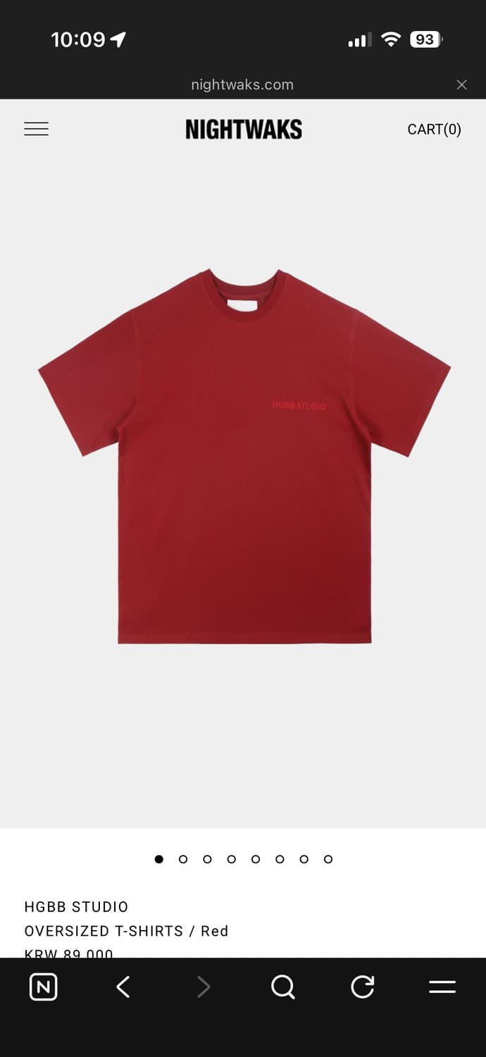 HGBB STUDIO OVERSIZED T-SHIRTS 상품이미지1