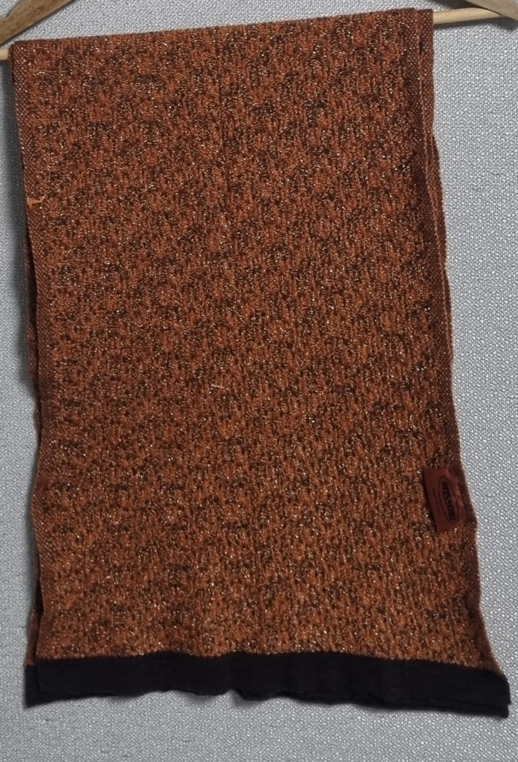 미쏘니 브라운 패턴 목도리 상품이미지2