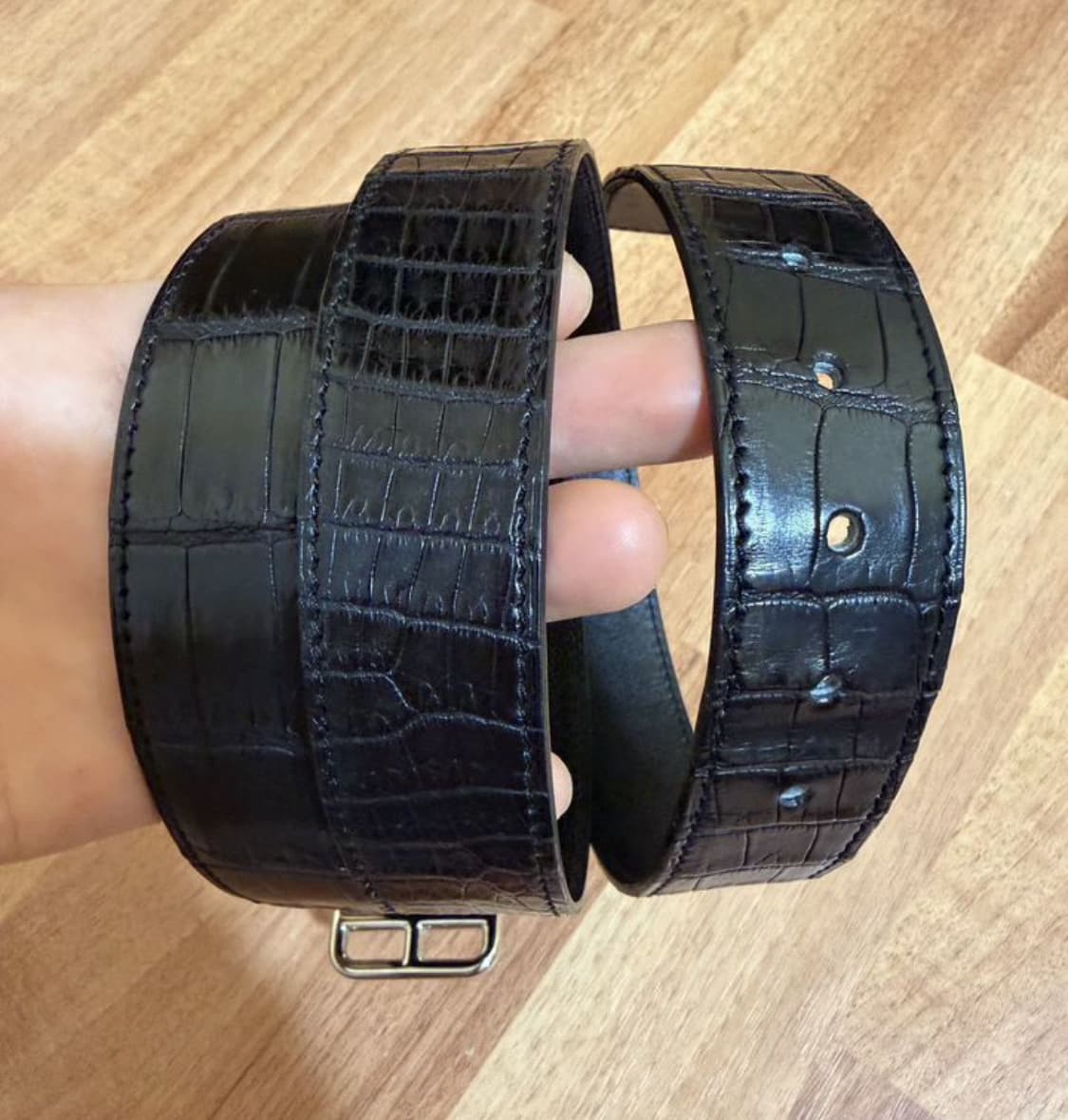 에르메스 리버서블 벨트(프로수스 라인-나일 엘리게이터)95사이즈-해외발송 상품이미지4