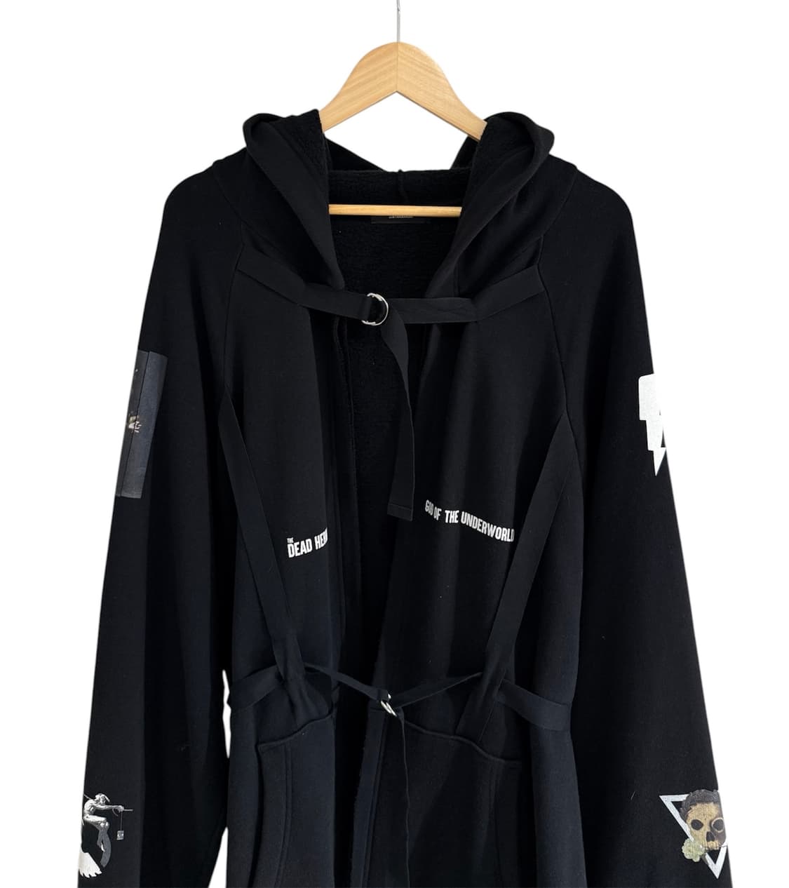 언더커버 19SS 더 데드 허밋 스트랩 롱 후디 상품이미지3