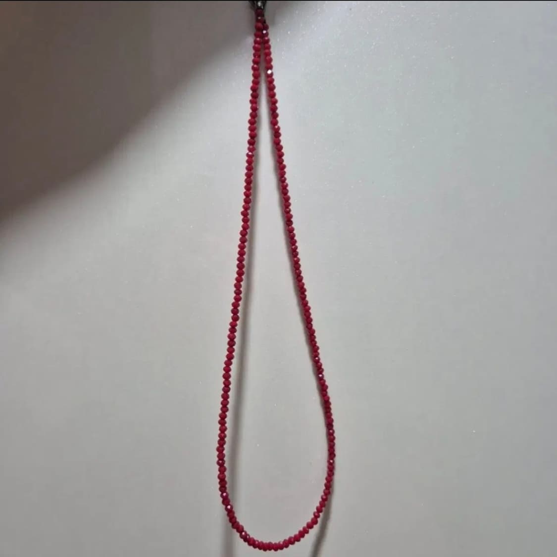 레드컬러 심플 네크리스 상품이미지2