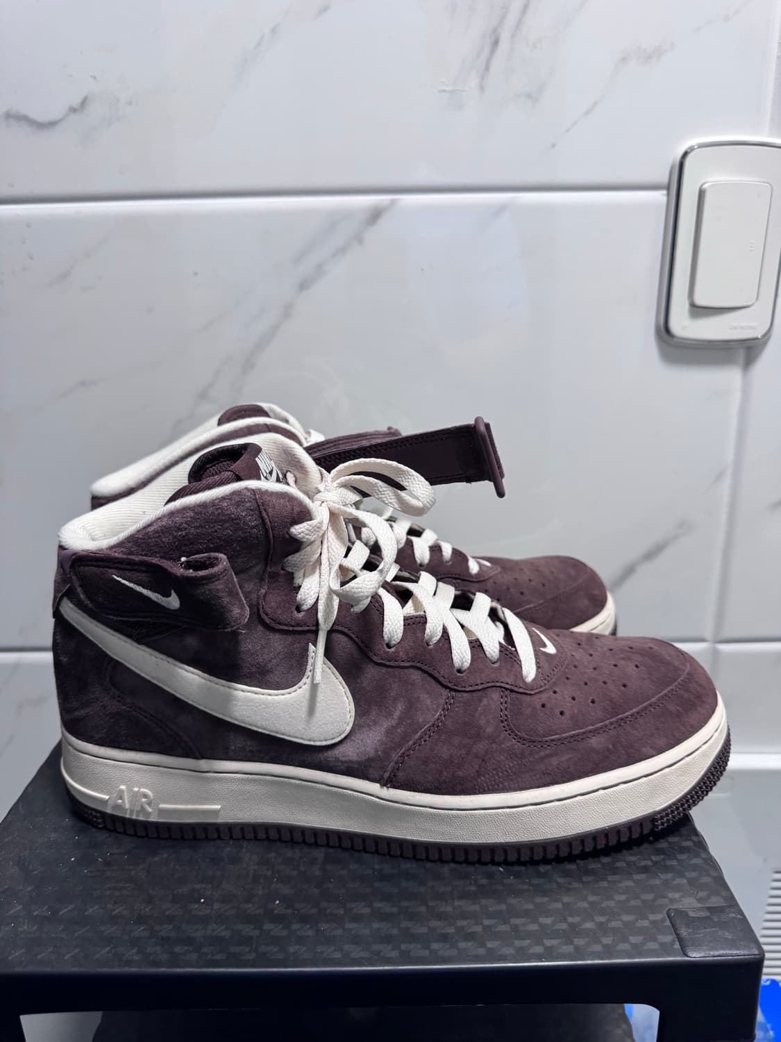 나이키 에어포스 1 미드 ‘07 QS 초콜릿 280 상품이미지4