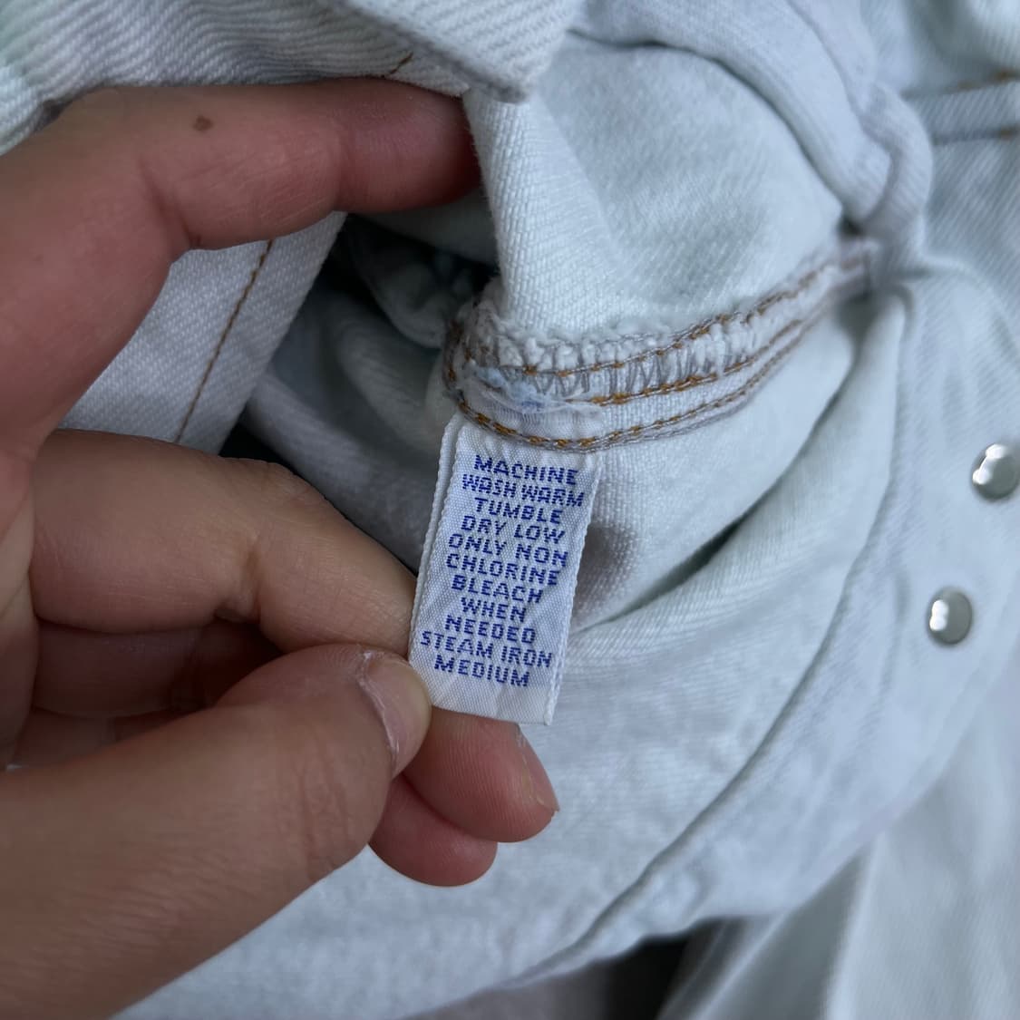 100 폴로 랄프로렌 90s 헝가리 데님 자켓  상품이미지7