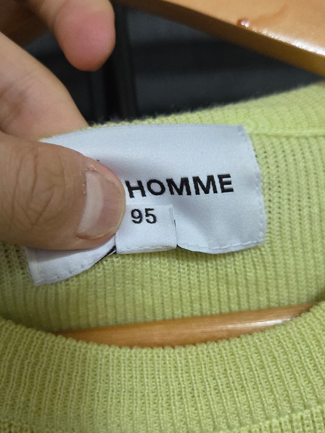 (정품) [솔리드옴므] 비대칭 슬릿 포켓 울 니트 | 00134 상품이미지4