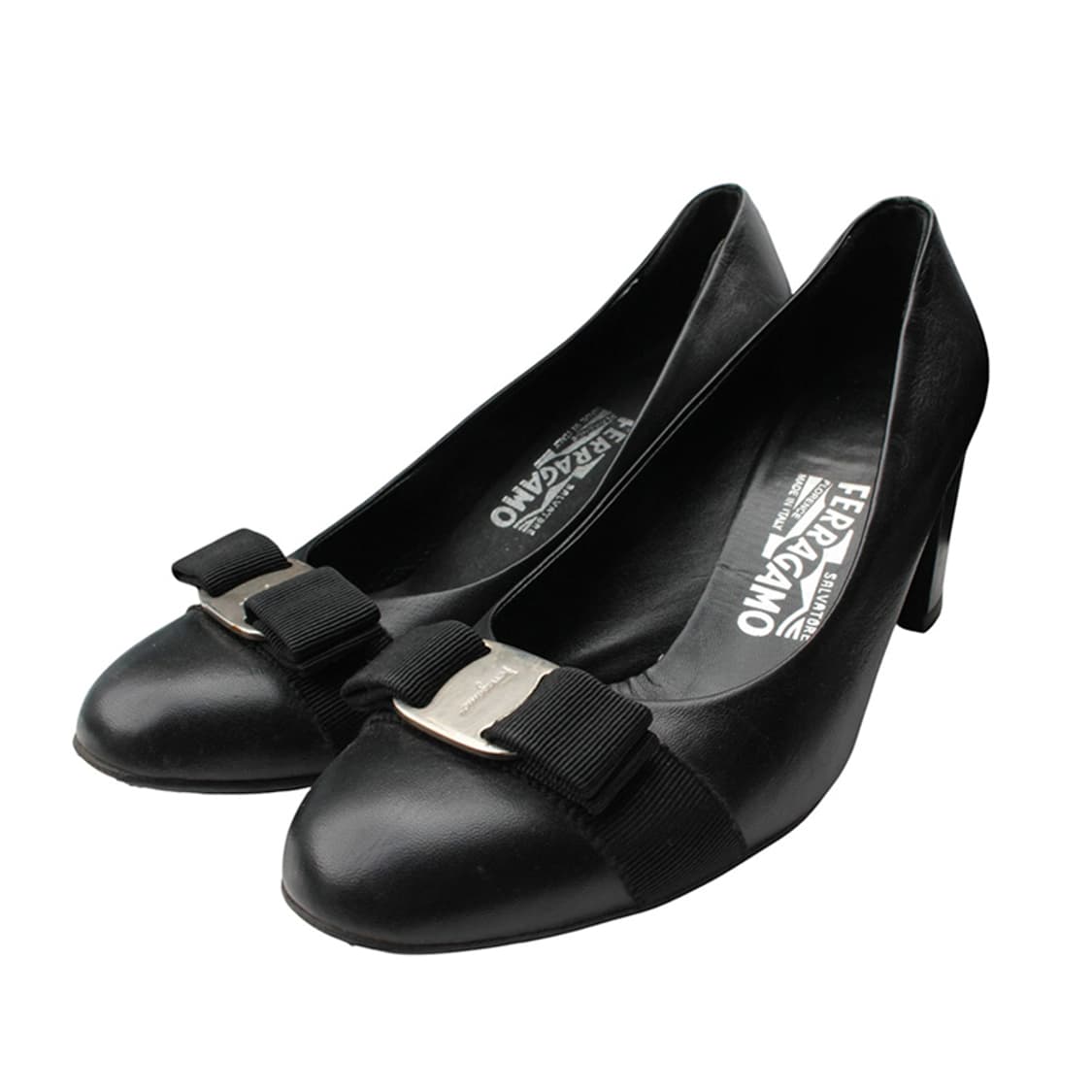 페라가모 블랙 바라 펌프스 8반 상품이미지1