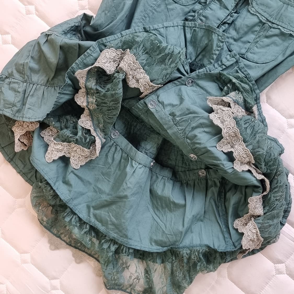 axes femme(악세즈 팜므) 빈티지 레이스 플레어 원피느 상품이미지4