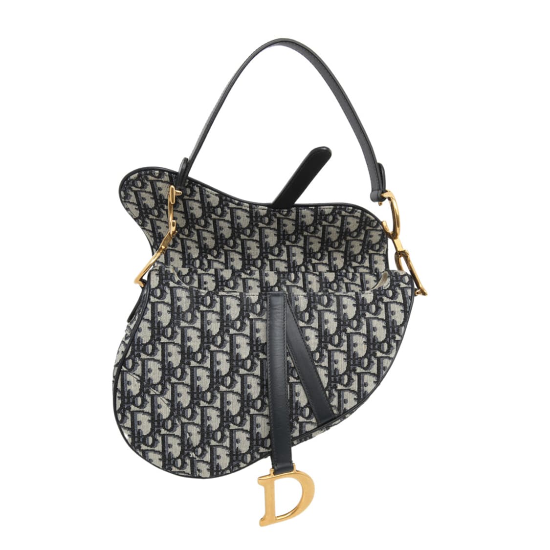 디올 새들백 오블리크 숄더 Dior Oblique Saddle 블루 자카 상품이미지10