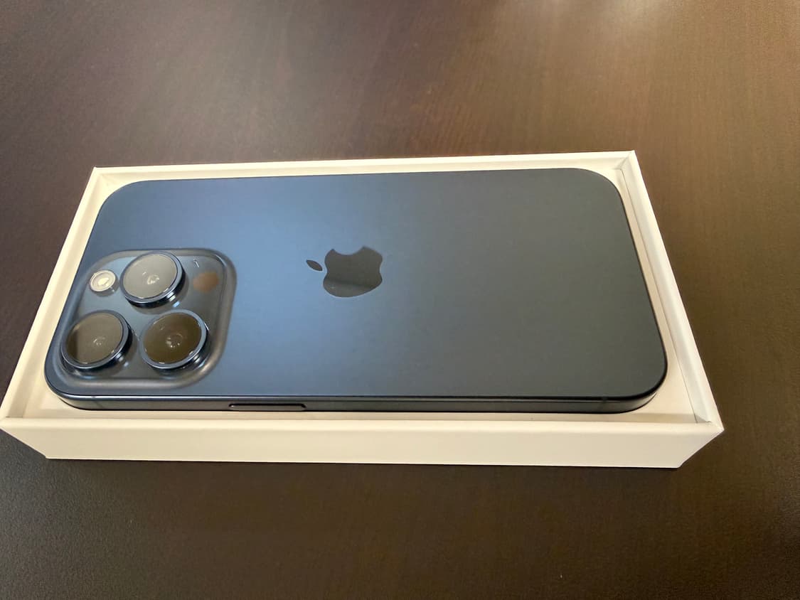 애플 아이폰15프로 15pro 256GB 블루 티타늄 풀박스 상품이미지2