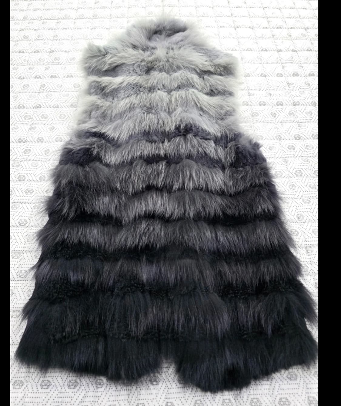 모피 ETTRABE 그라데이션 폭스 퍼 베스트 55 상품이미지5