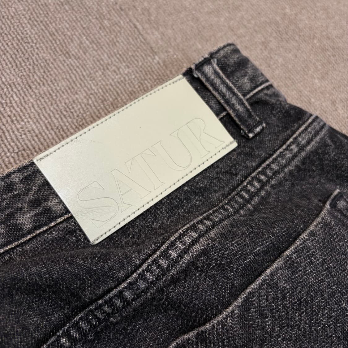 Satur 세터 비날레스 레트로 와이드 데님 팬츠 상품이미지6