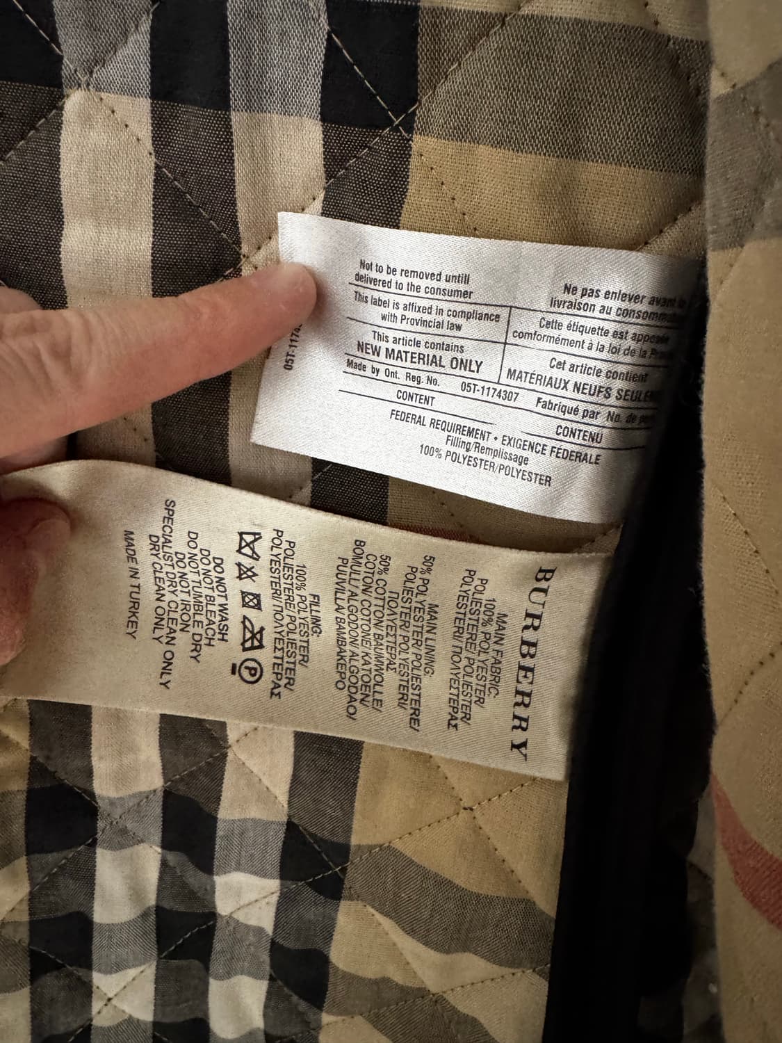 버버리 브릿 퀼팅 자켓 블랙 M 상품이미지8