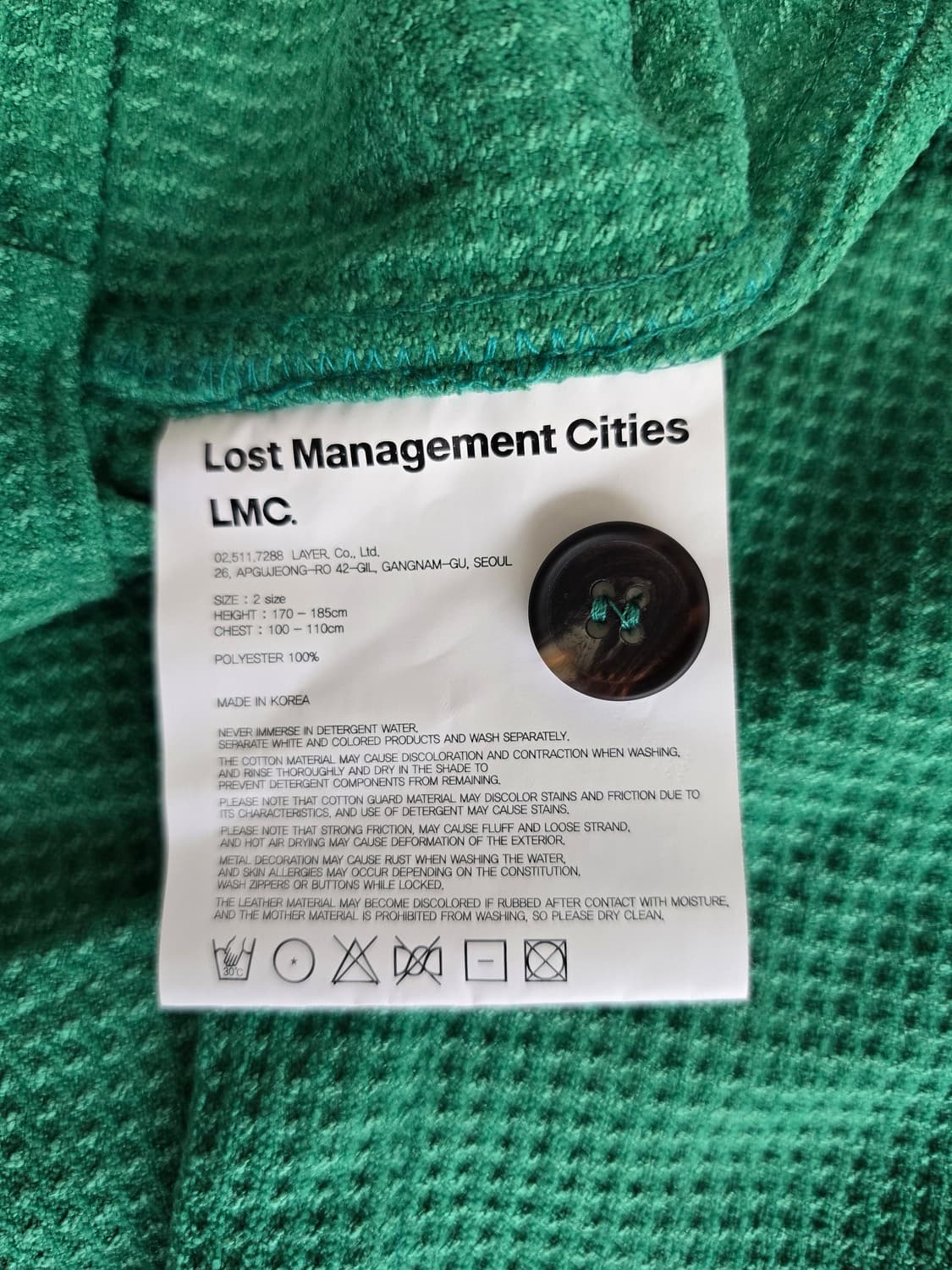 LMC 와플 라운드 ROUND COLLAR SHIRT 그린 2 상품이미지4