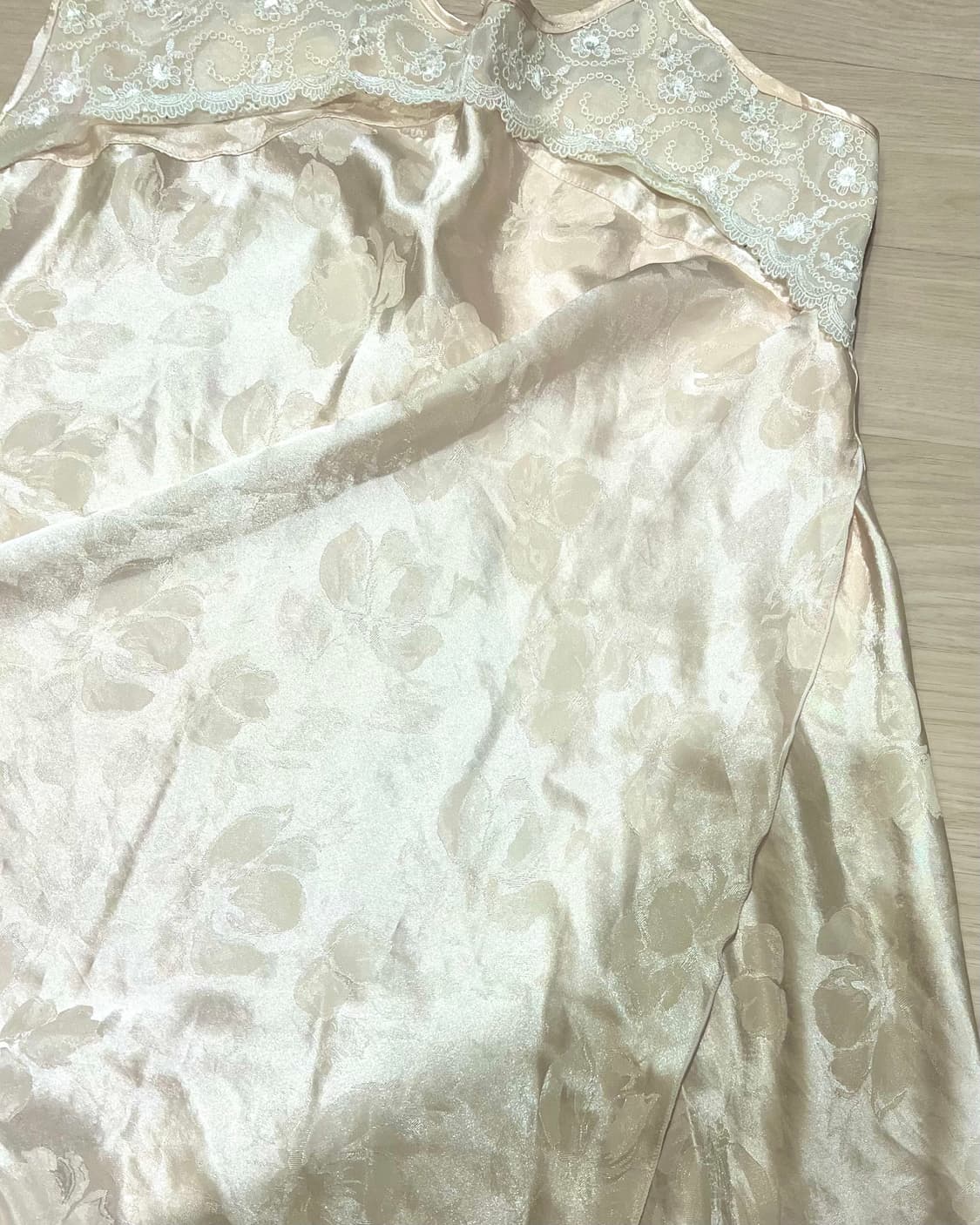 빈티지 살구 새틴 슬립원피스 페어리 y2k 핀터깔 상품이미지2