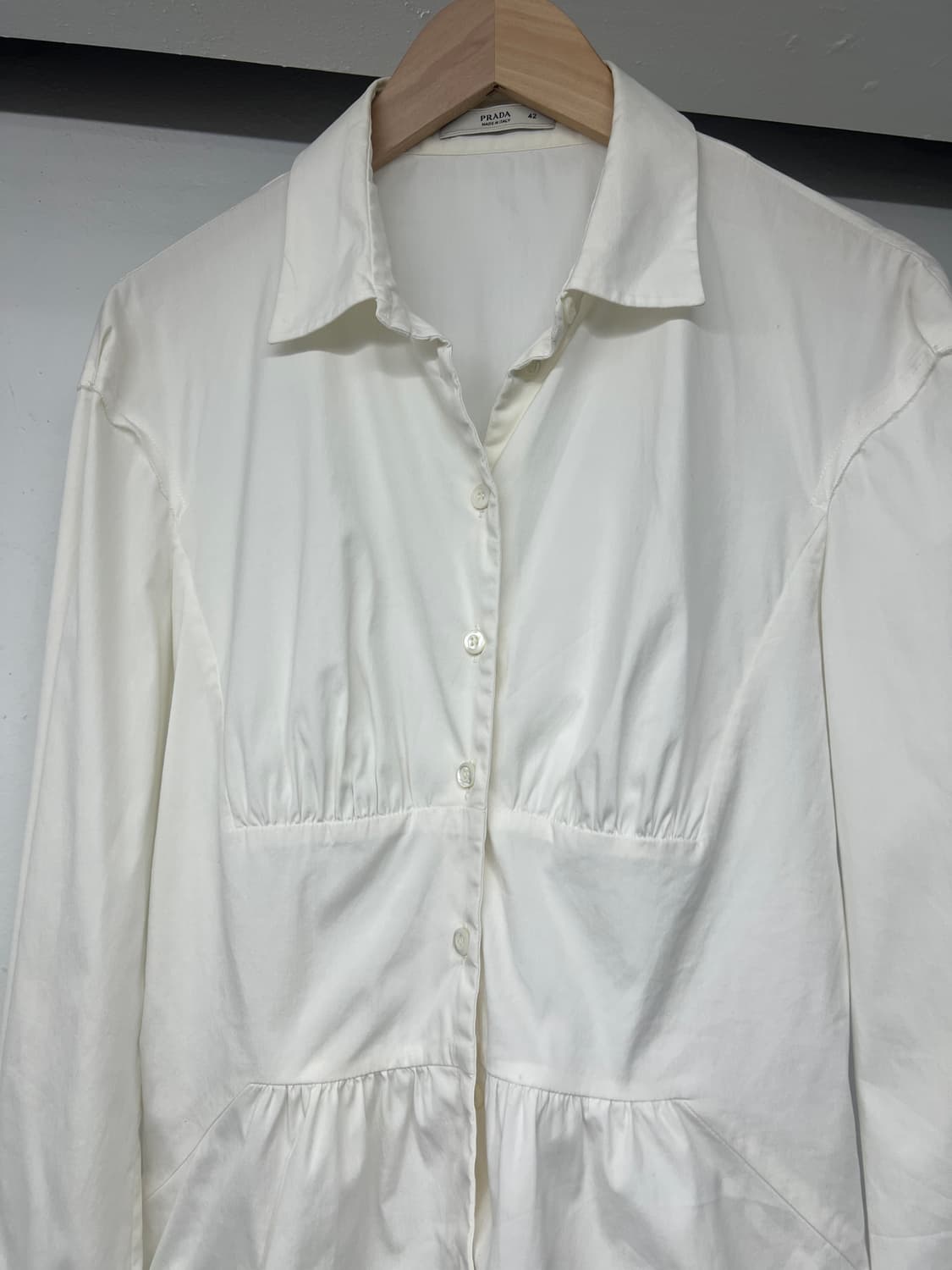 프라다 셔링 셔츠 상품이미지3