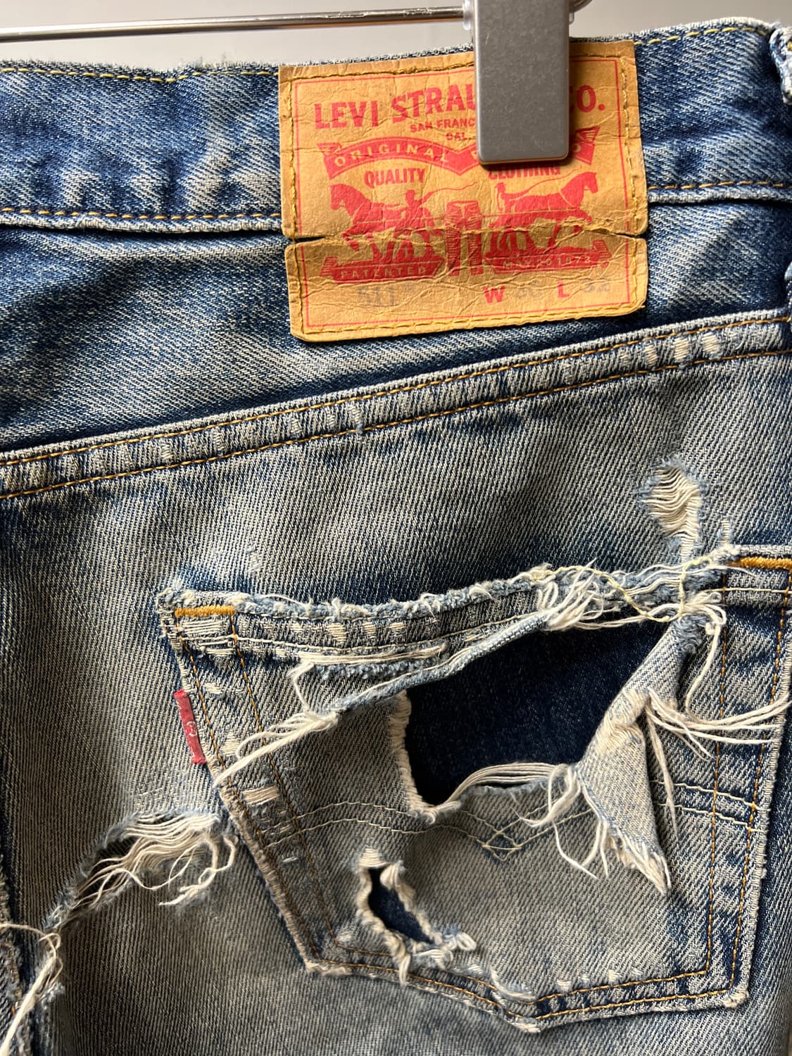 Levis 리바이스 511 디스 워싱 데님 30 상품이미지7