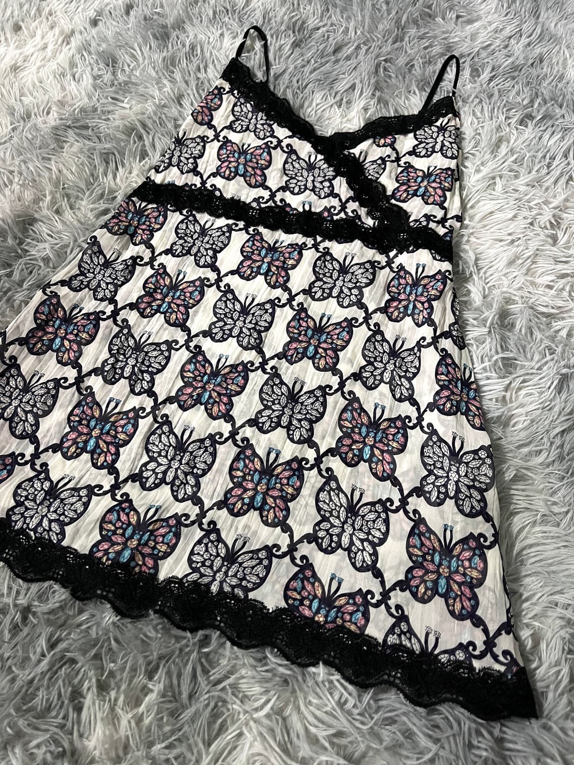 안나수이 나비 블랙 레이스 오리엔탈 레이어드 슬리브리스 상품이미지8