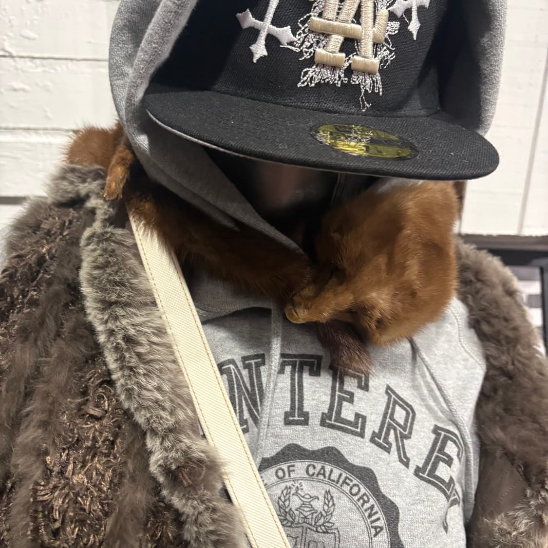 빈티지 족제비 모피 가죽 목도리 상품이미지8