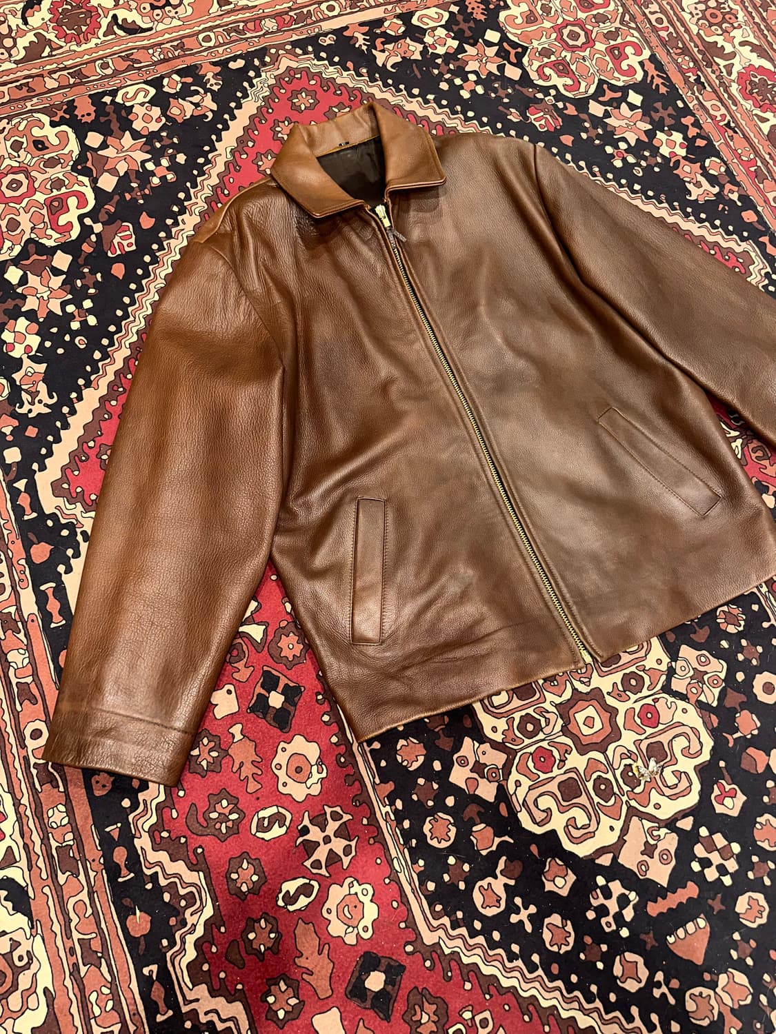 ( XL ) 스포츠가죽 소가죽 양가죽 레더자켓 남성가죽자켓 상품이미지5