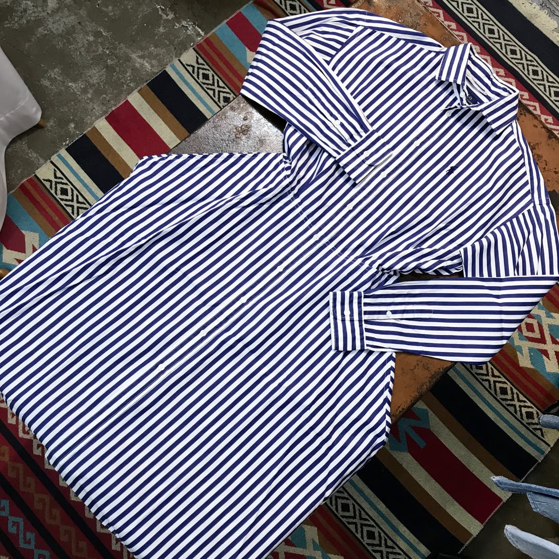 폴로랄프로렌 블루 스트라이프 셔츠 원피스 여성 55 66 상품이미지2