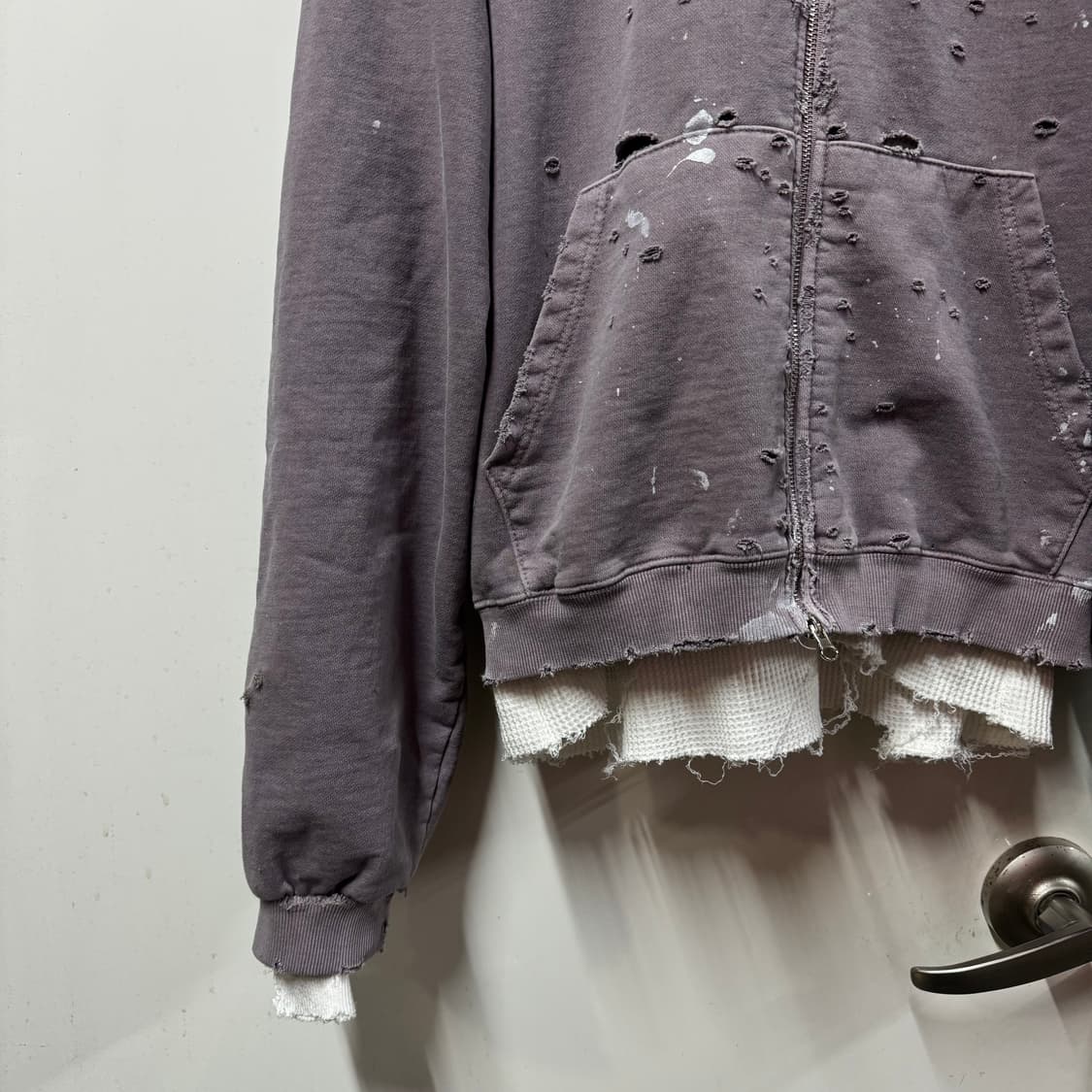 빈티지 피그 크롭후드집업 상품이미지3