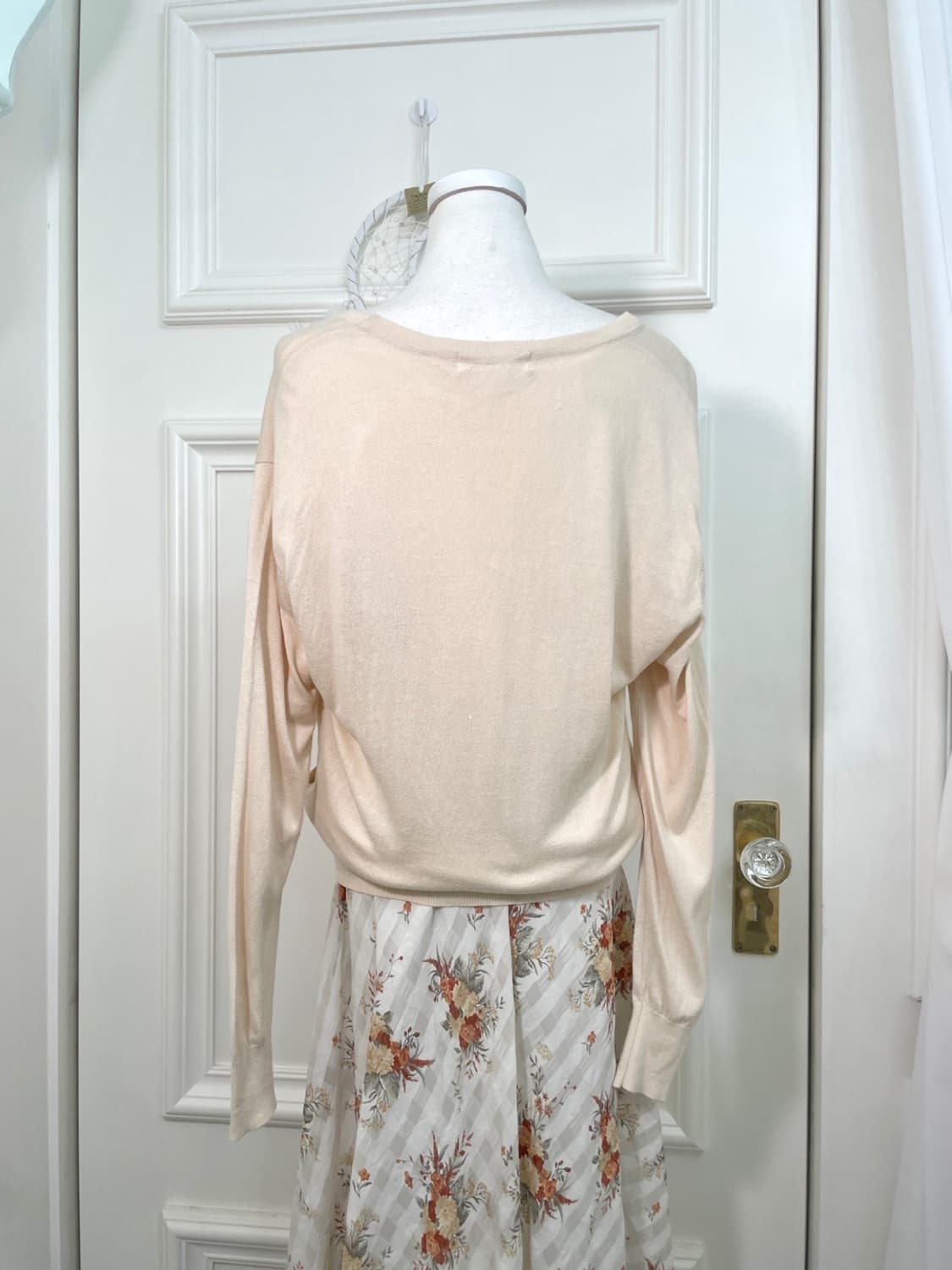 sheer coral wrap knit top&basic inner sl 상품이미지5