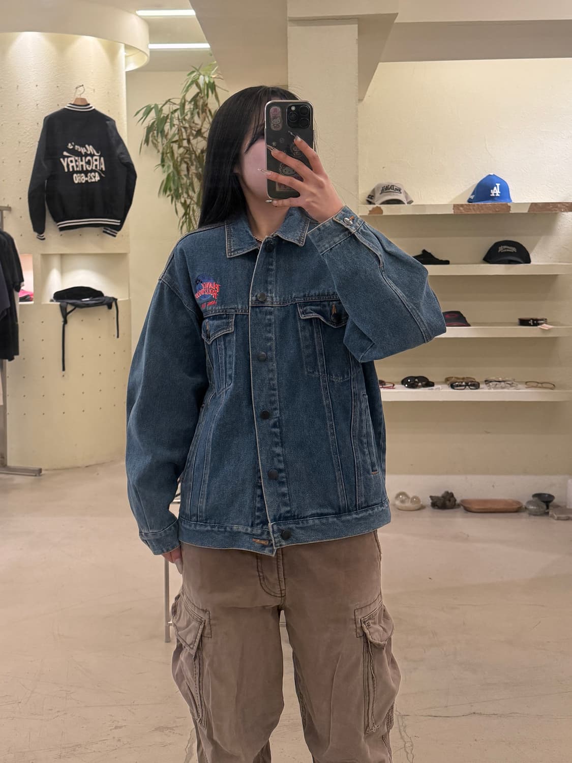 플래닛 할리우드 홍콩 빅로고 데님 자켓 U633 상품이미지1