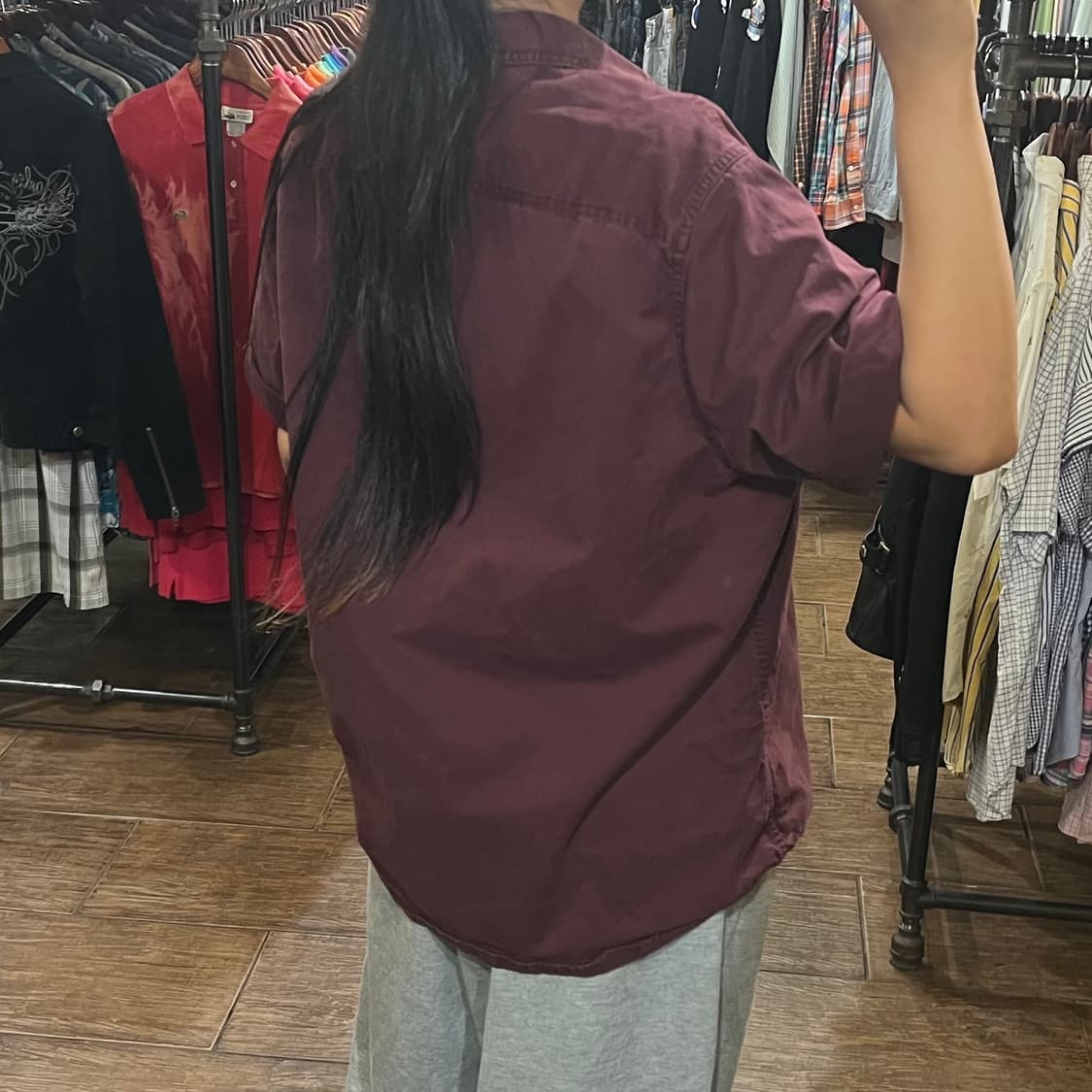 [HI]칼하트 반팔셔츠 딥버건디 상품이미지6