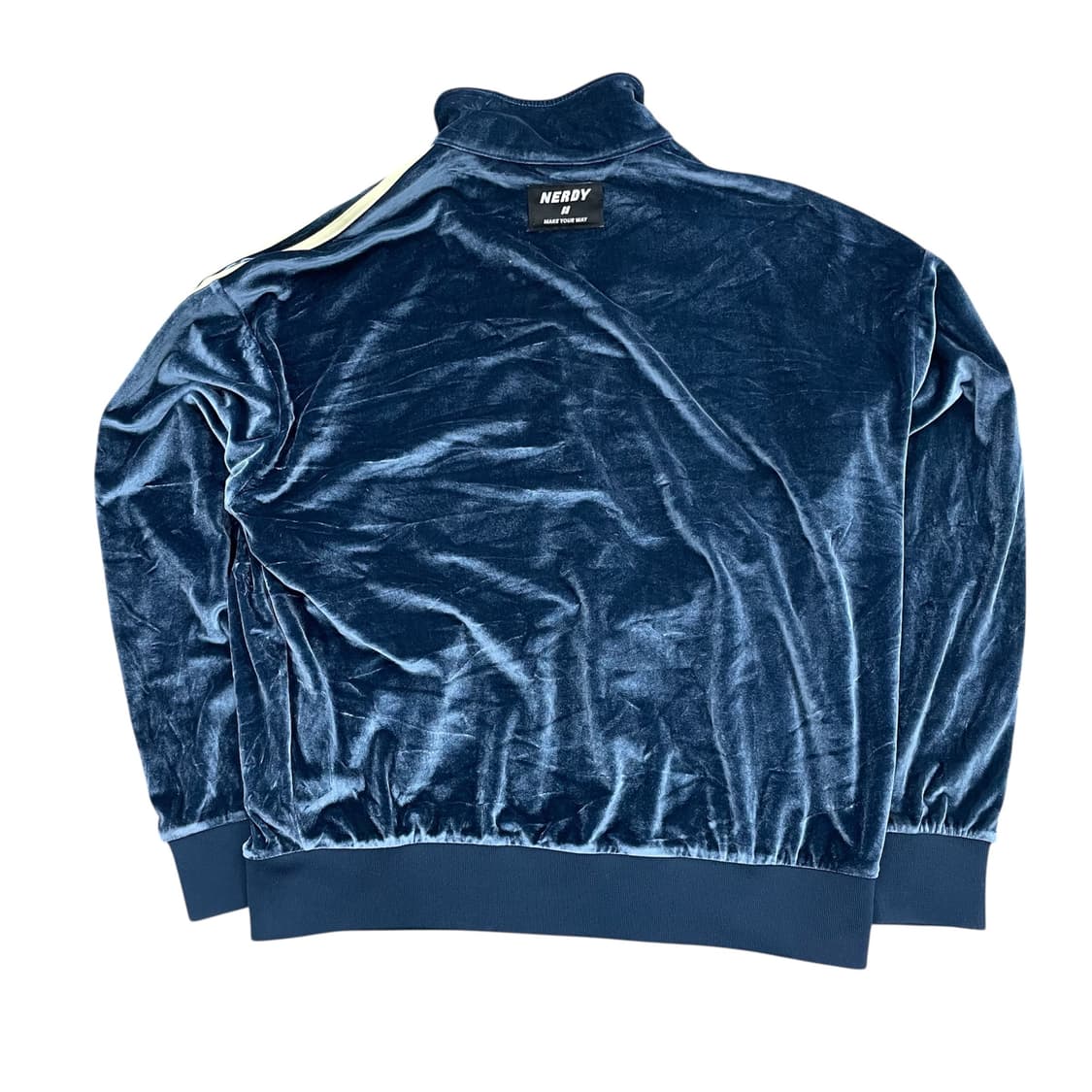널디 벨벳 트레이닝 자켓 네이비 상품이미지2